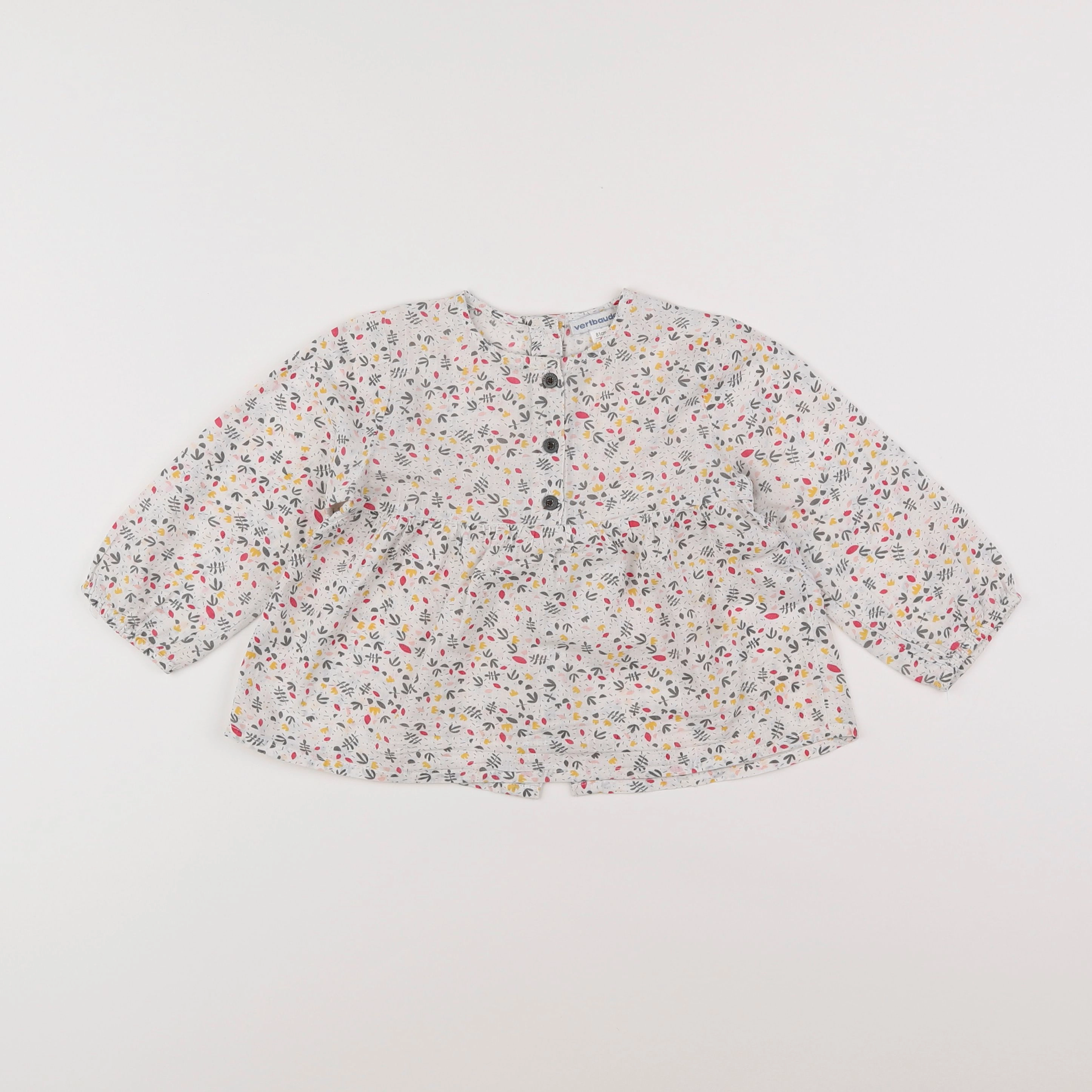 Vertbaudet - blouse blanc - 18 mois