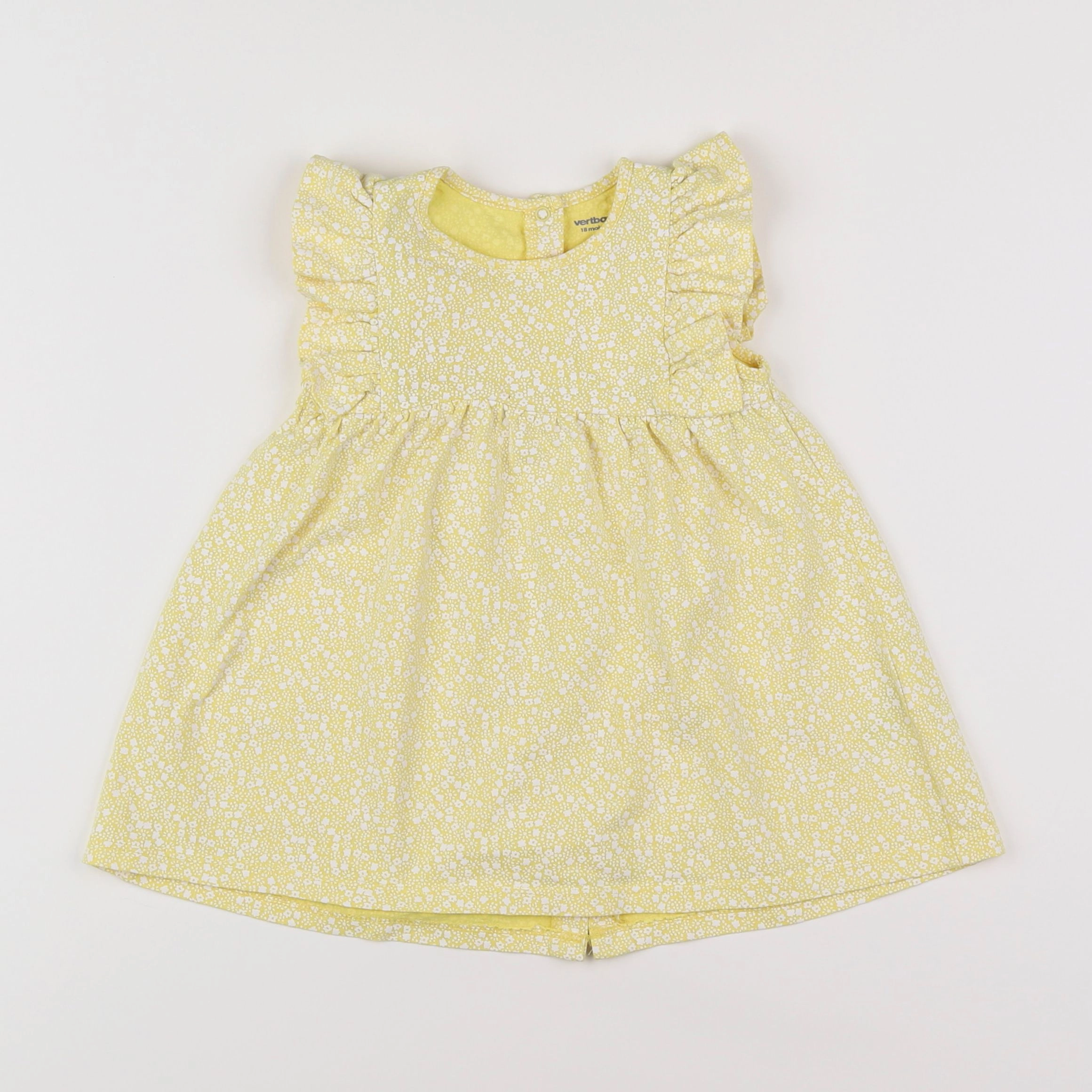 Vertbaudet - robe jaune - 18 mois