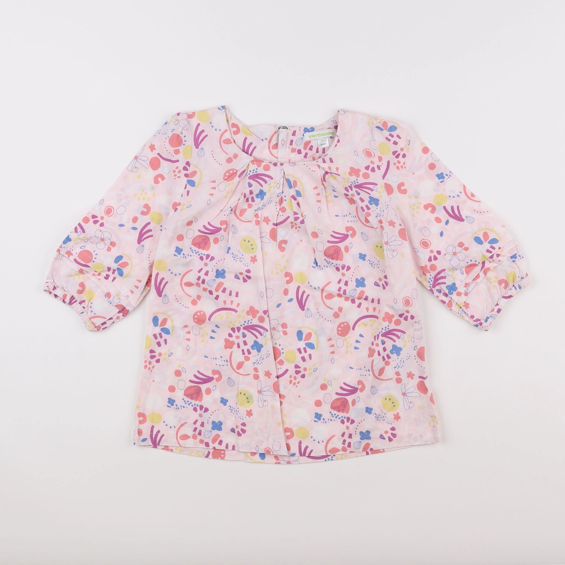 Vertbaudet - blouse rose - 6 ans