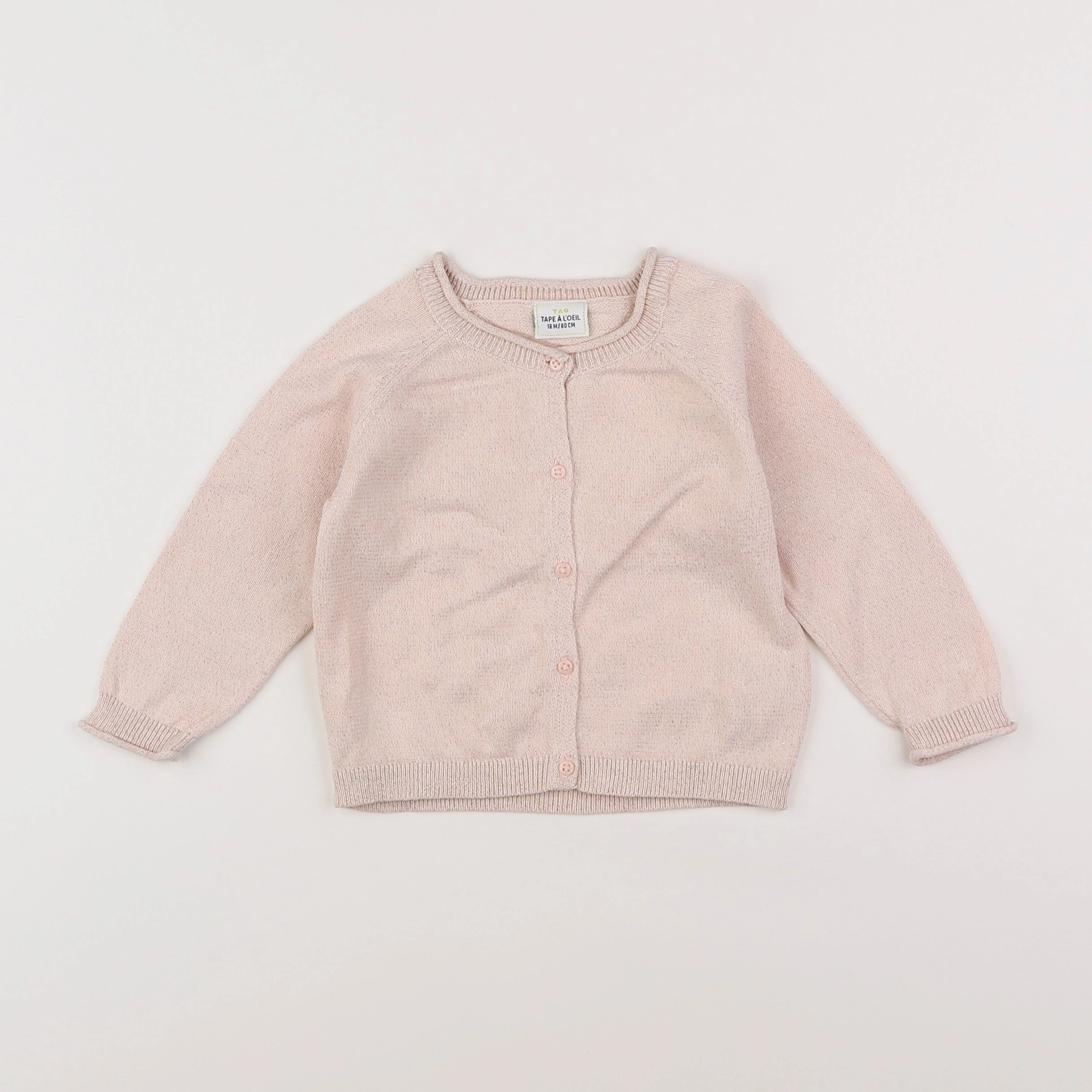 Tape à l'oeil - gilet rose - 18 mois