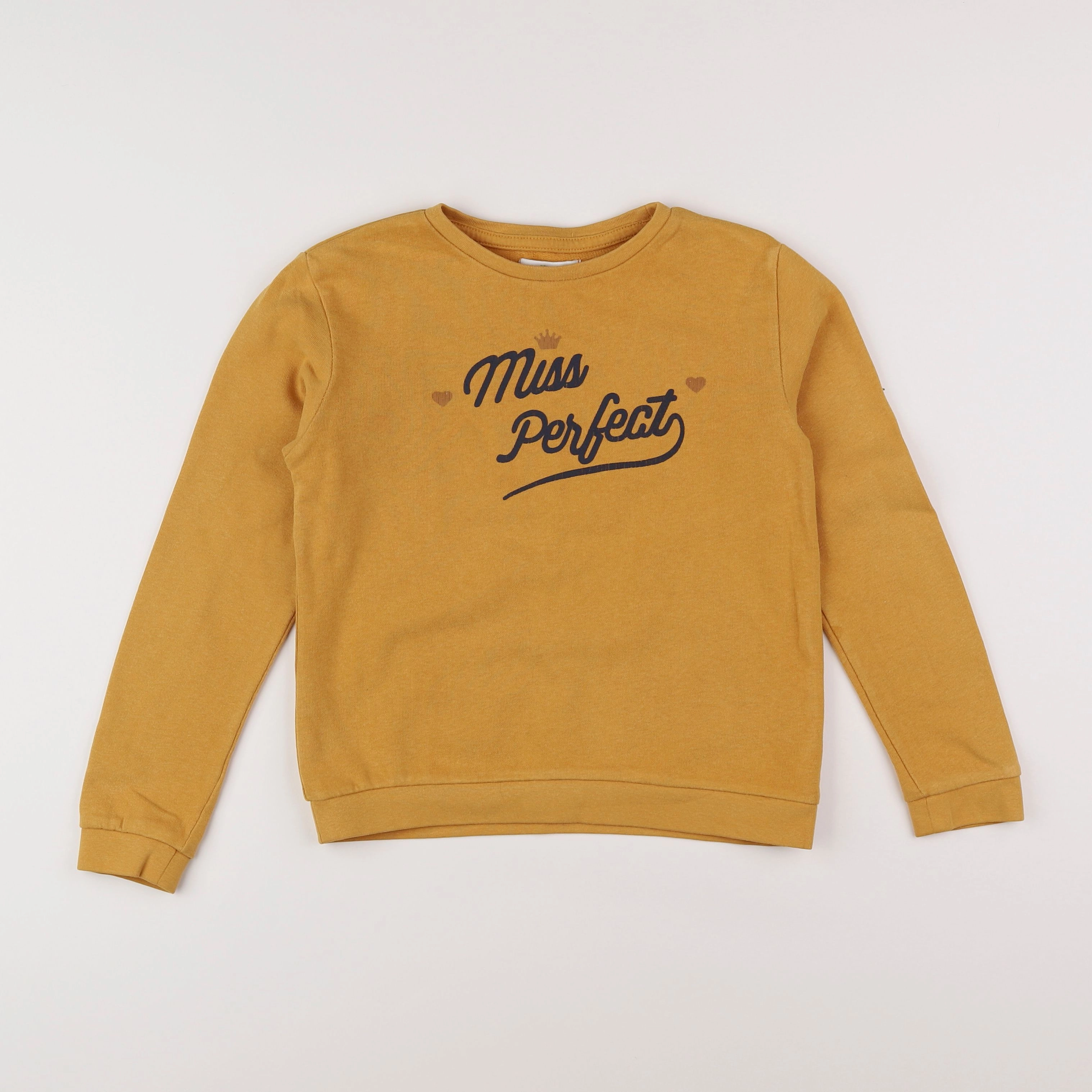 Vertbaudet - sweat jaune - 8 ans