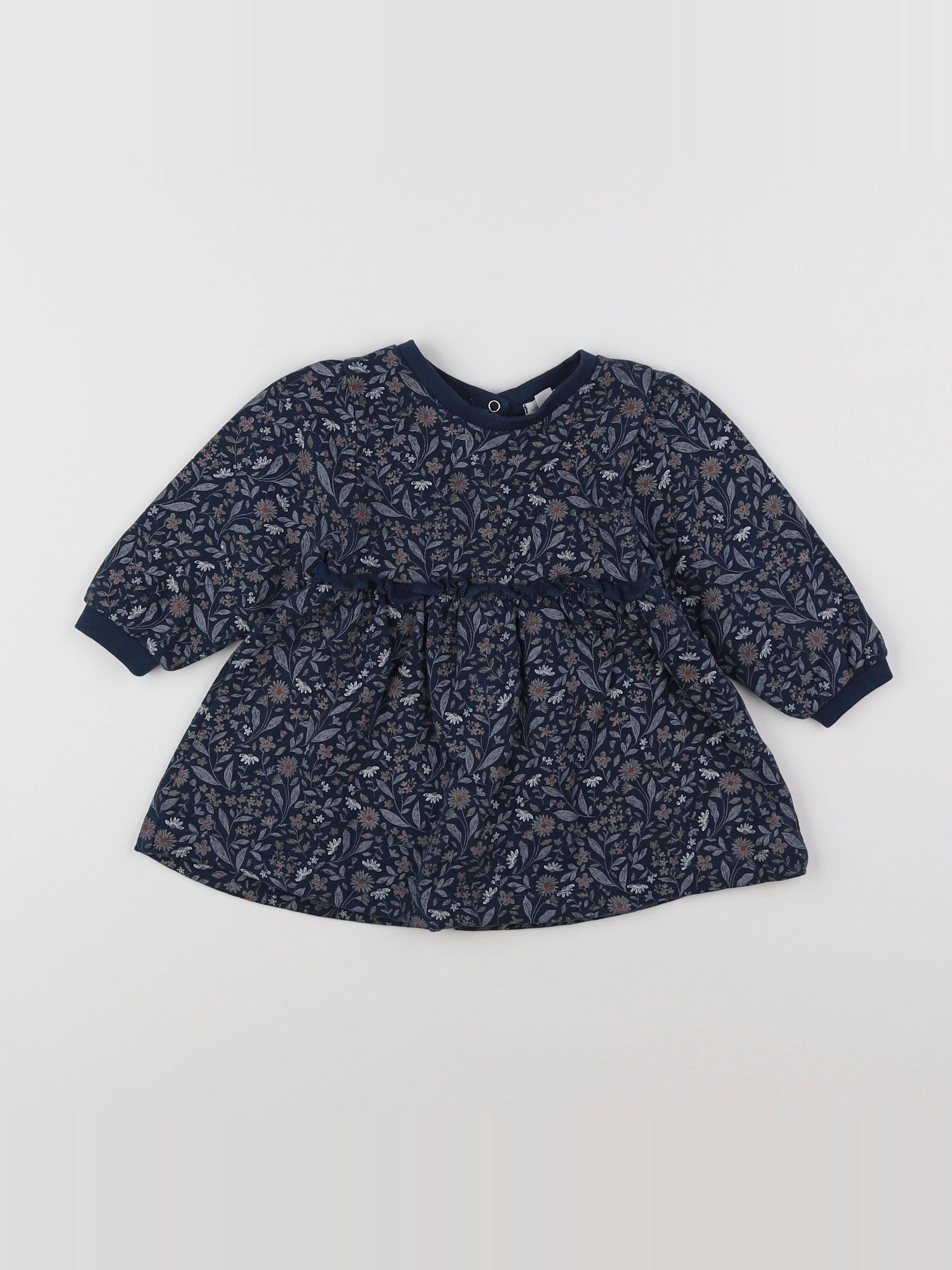 Vertbaudet - robe bleu - 9 mois