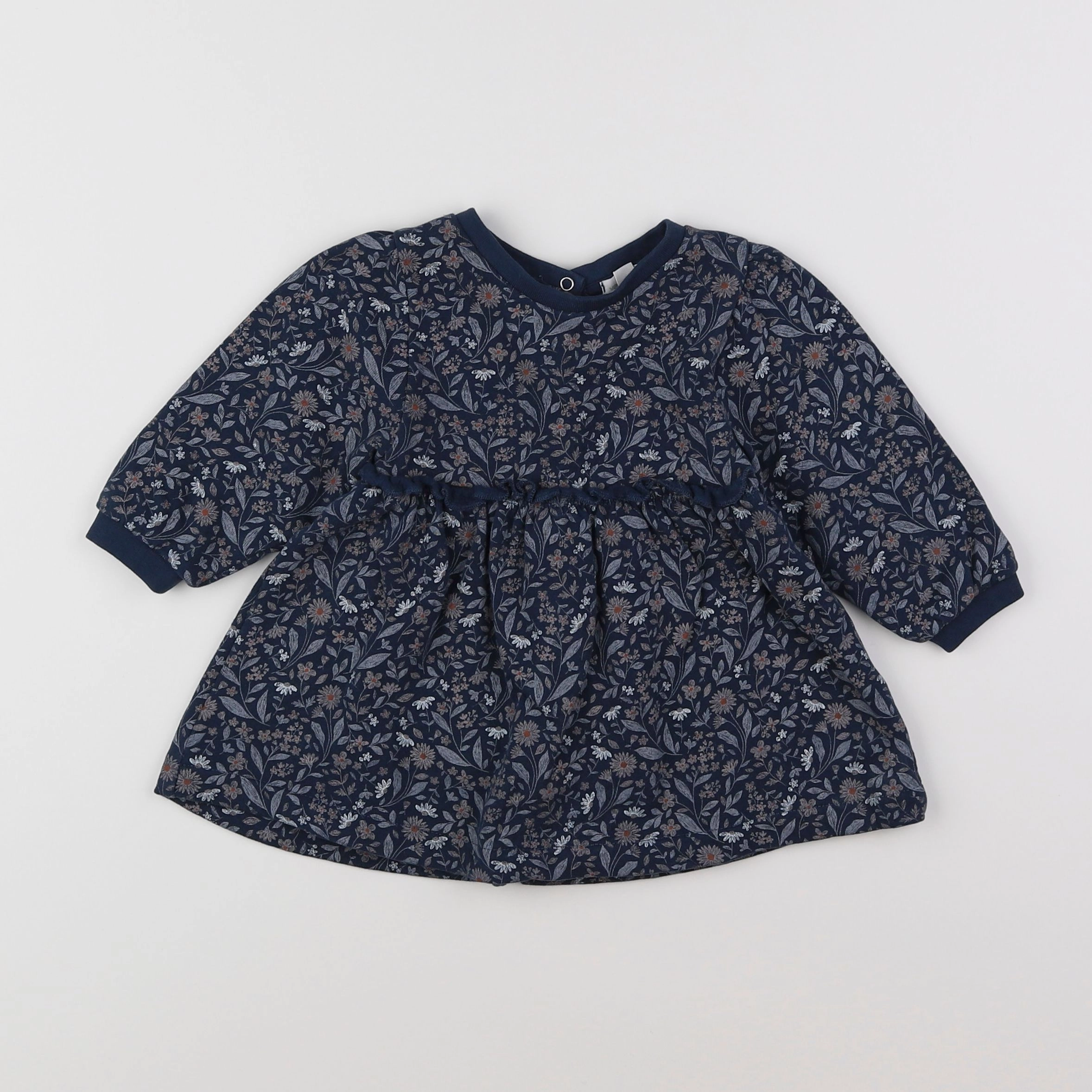Vertbaudet - robe bleu - 9 mois