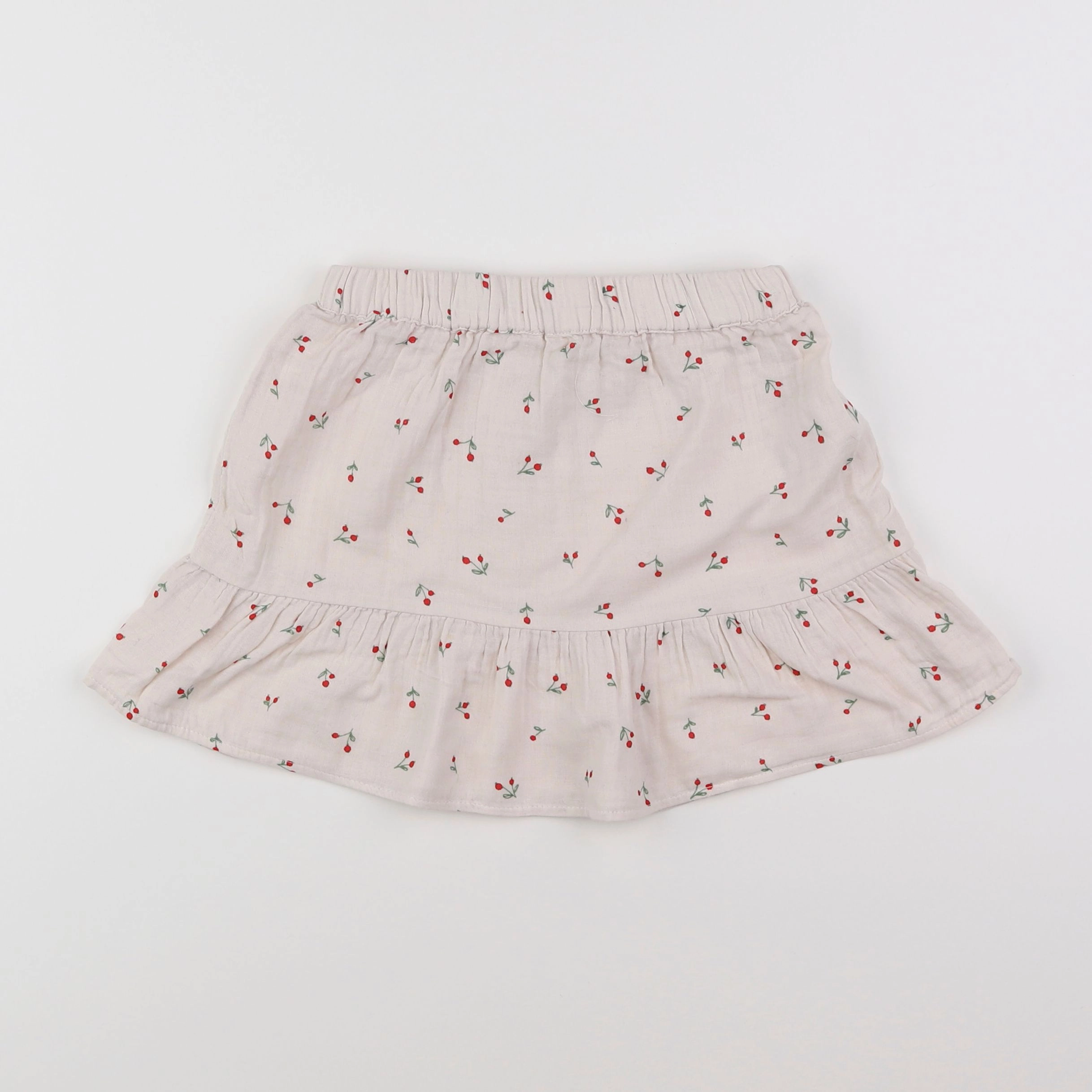 Vertbaudet - jupe beige - 8 ans