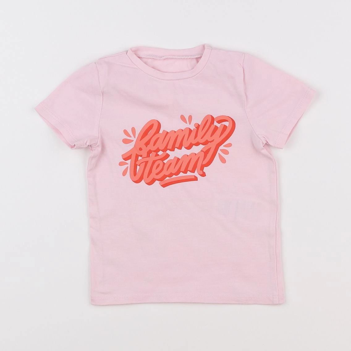 Vertbaudet - tee-shirt rose - 6 mois