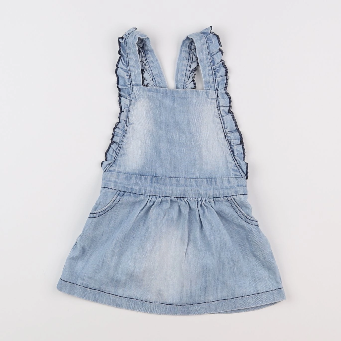 Vertbaudet - robe bleu - 18 mois