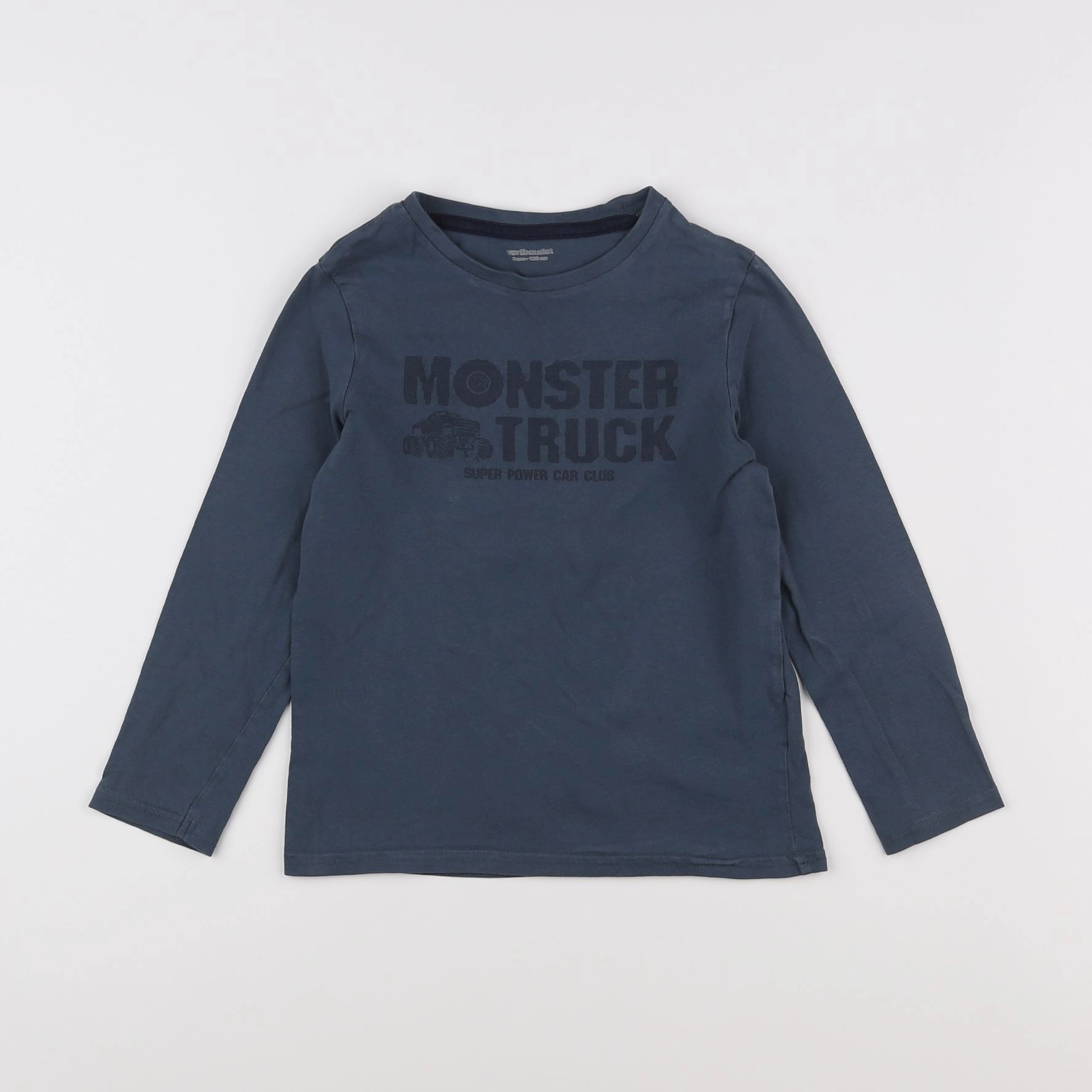 Vertbaudet - tee-shirt bleu - 8 ans
