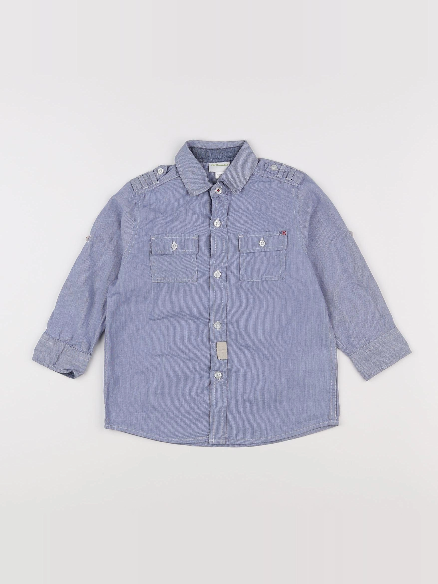 Vertbaudet - chemise bleu - 4 ans