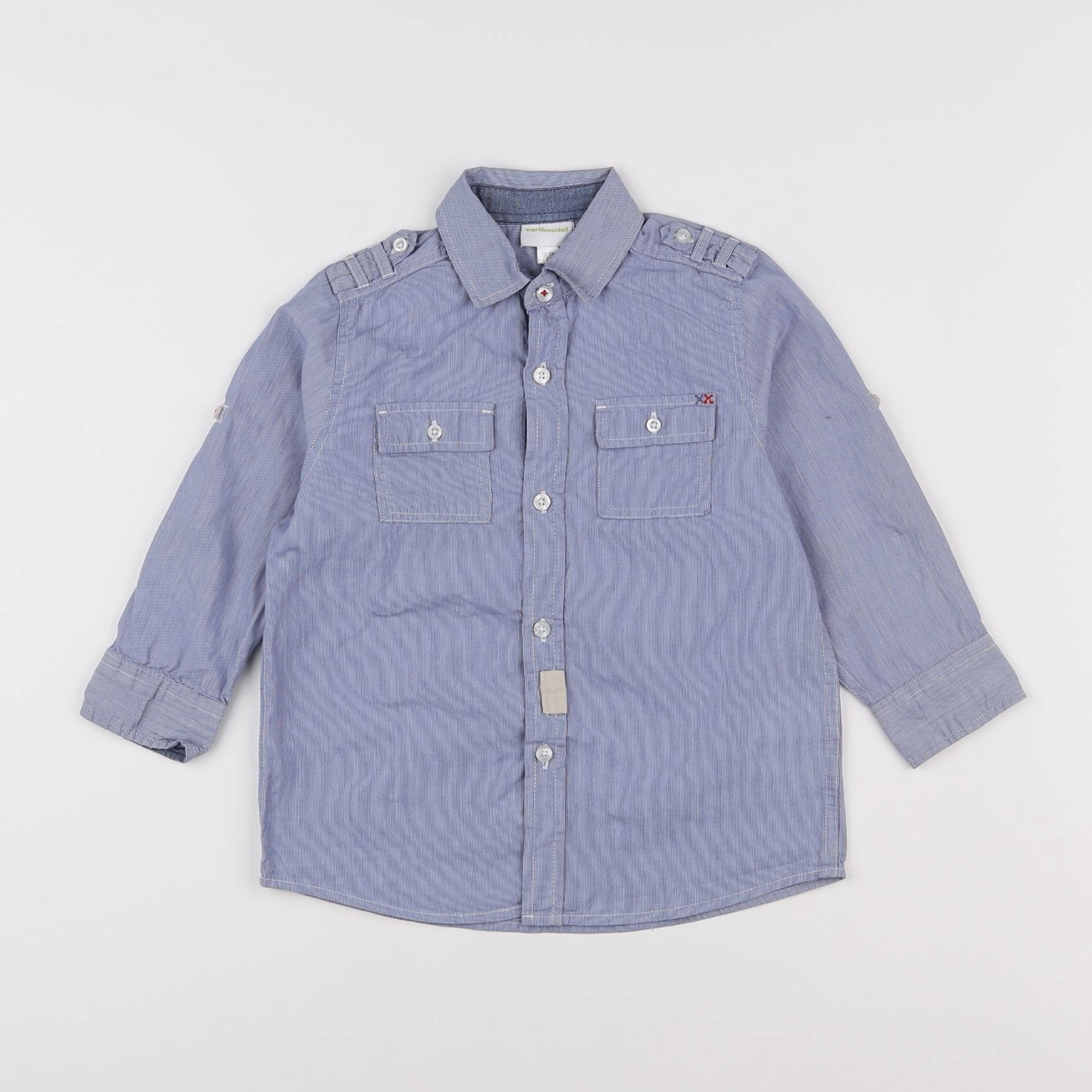 Vertbaudet - chemise bleu - 4 ans