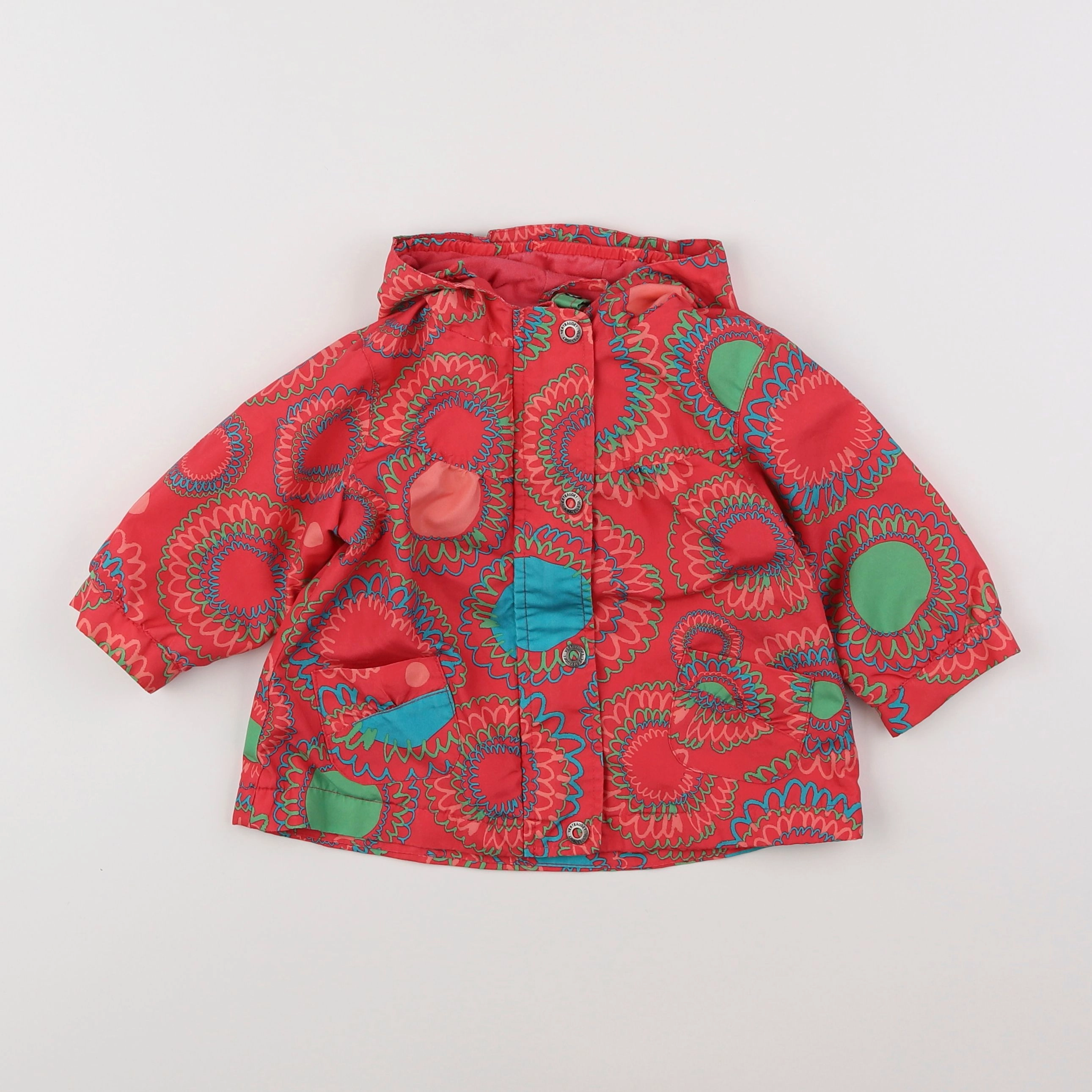 Vertbaudet - imperméable rouge - 12 mois