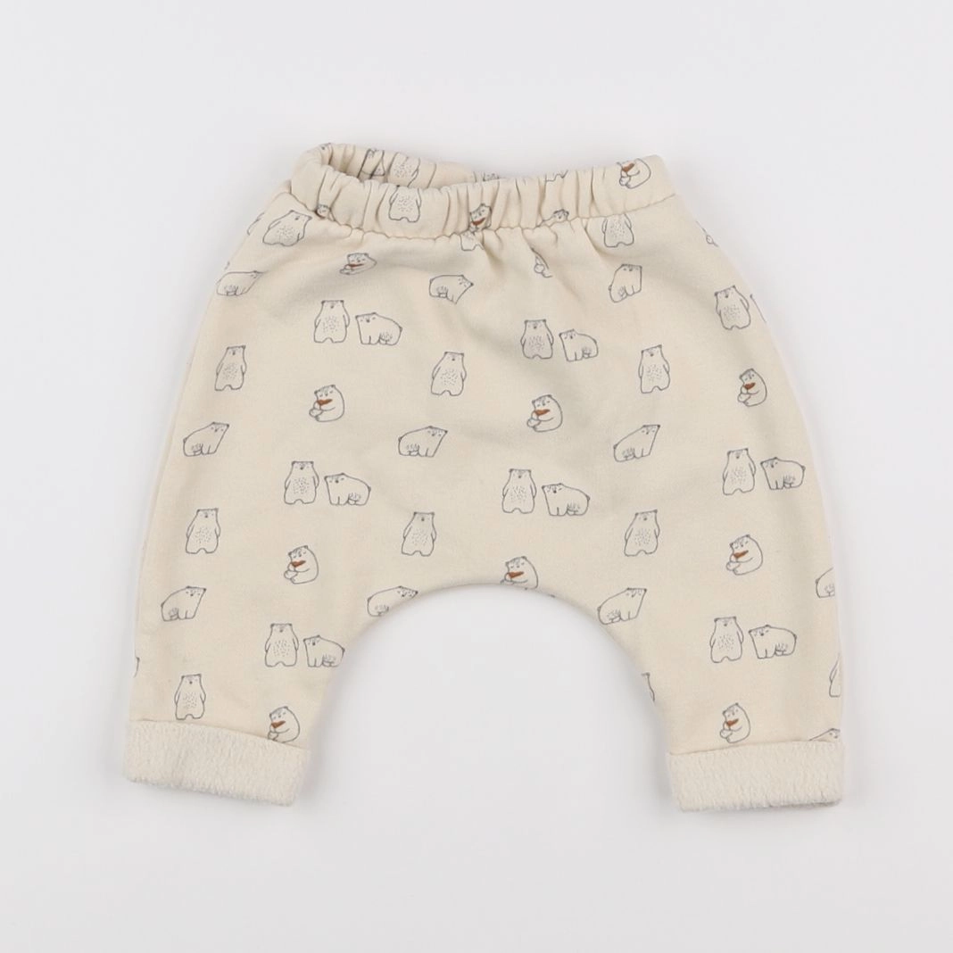 Vertbaudet - sarouel beige - 3 mois