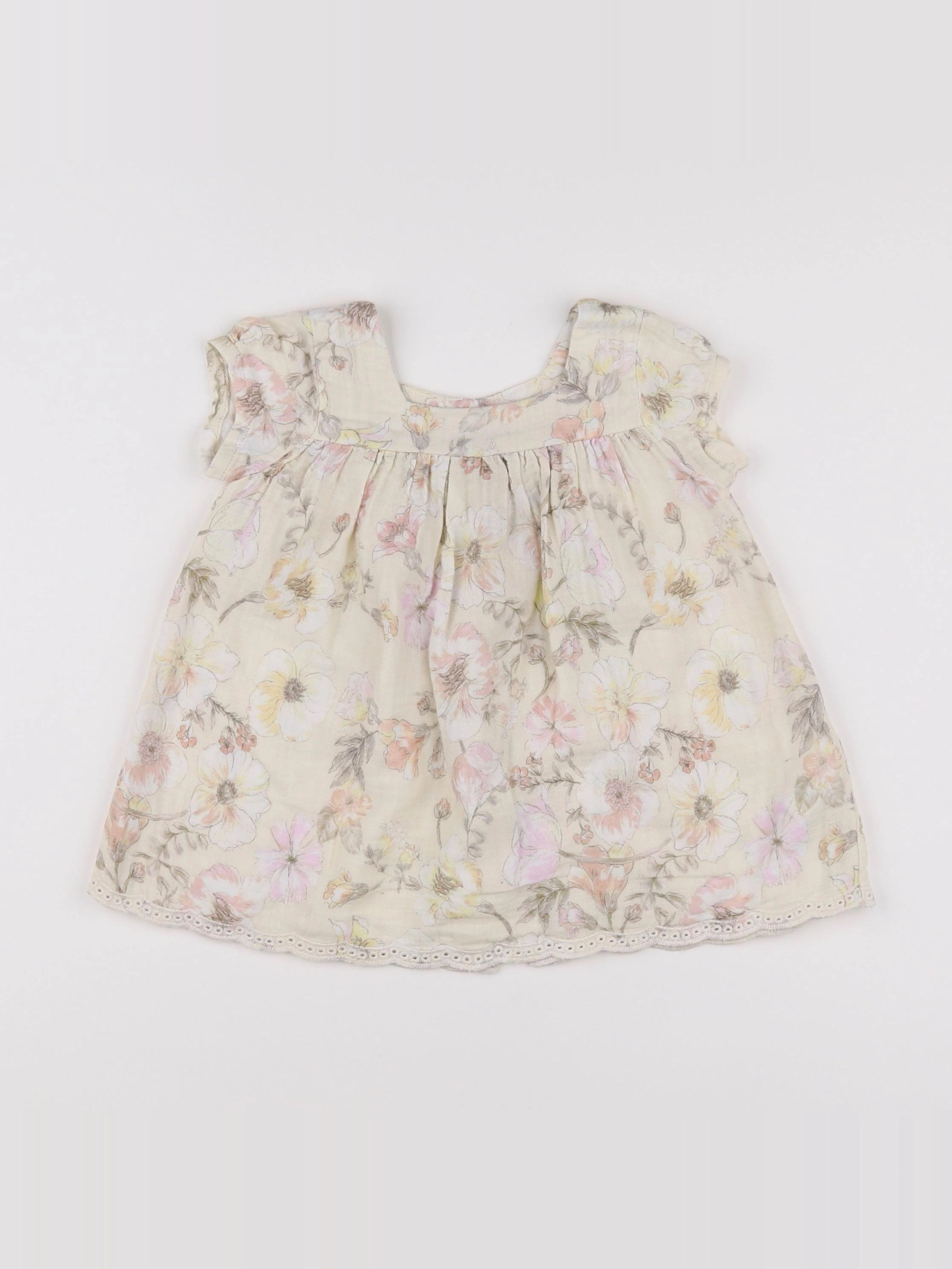 Vertbaudet - blouse beige - 9 mois