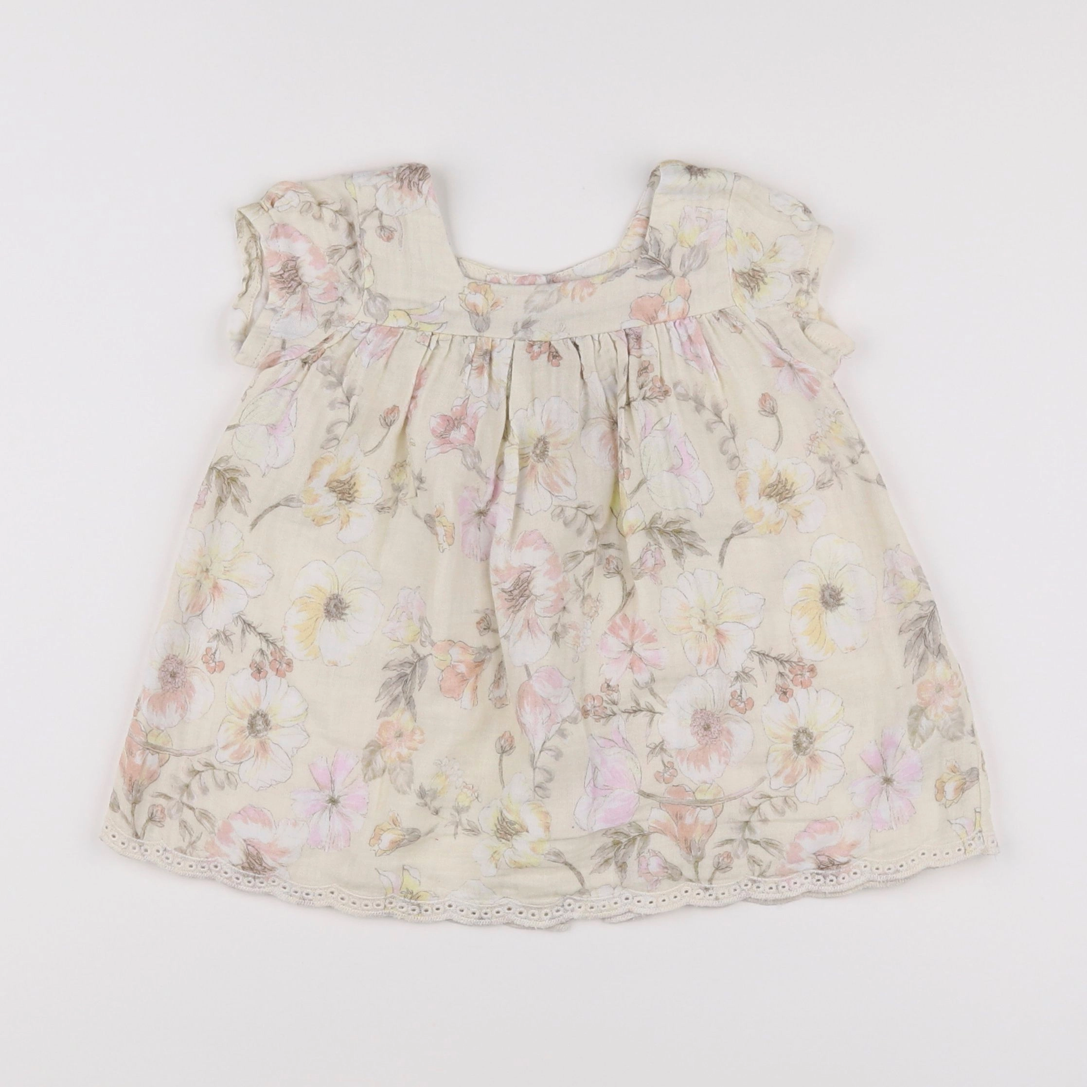 Vertbaudet - blouse beige - 9 mois
