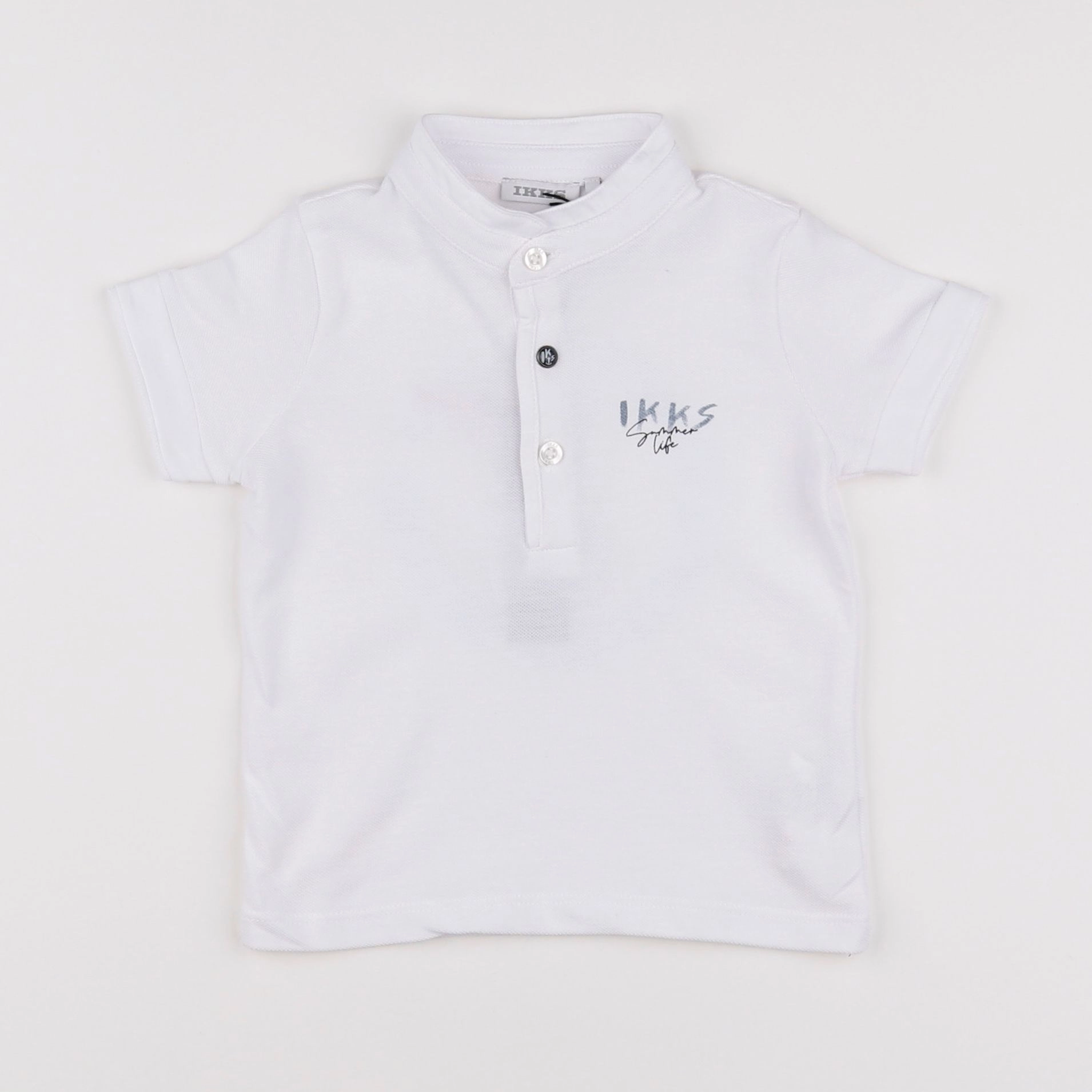 IKKS - polo blanc - 12 mois