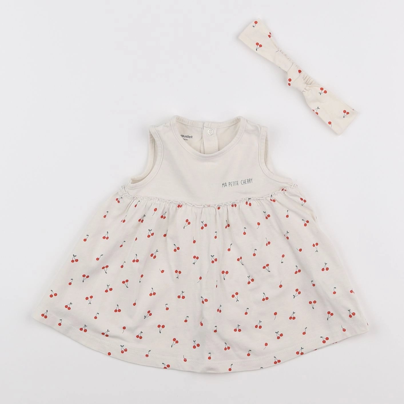 Vertbaudet - ensemble beige - 3 mois