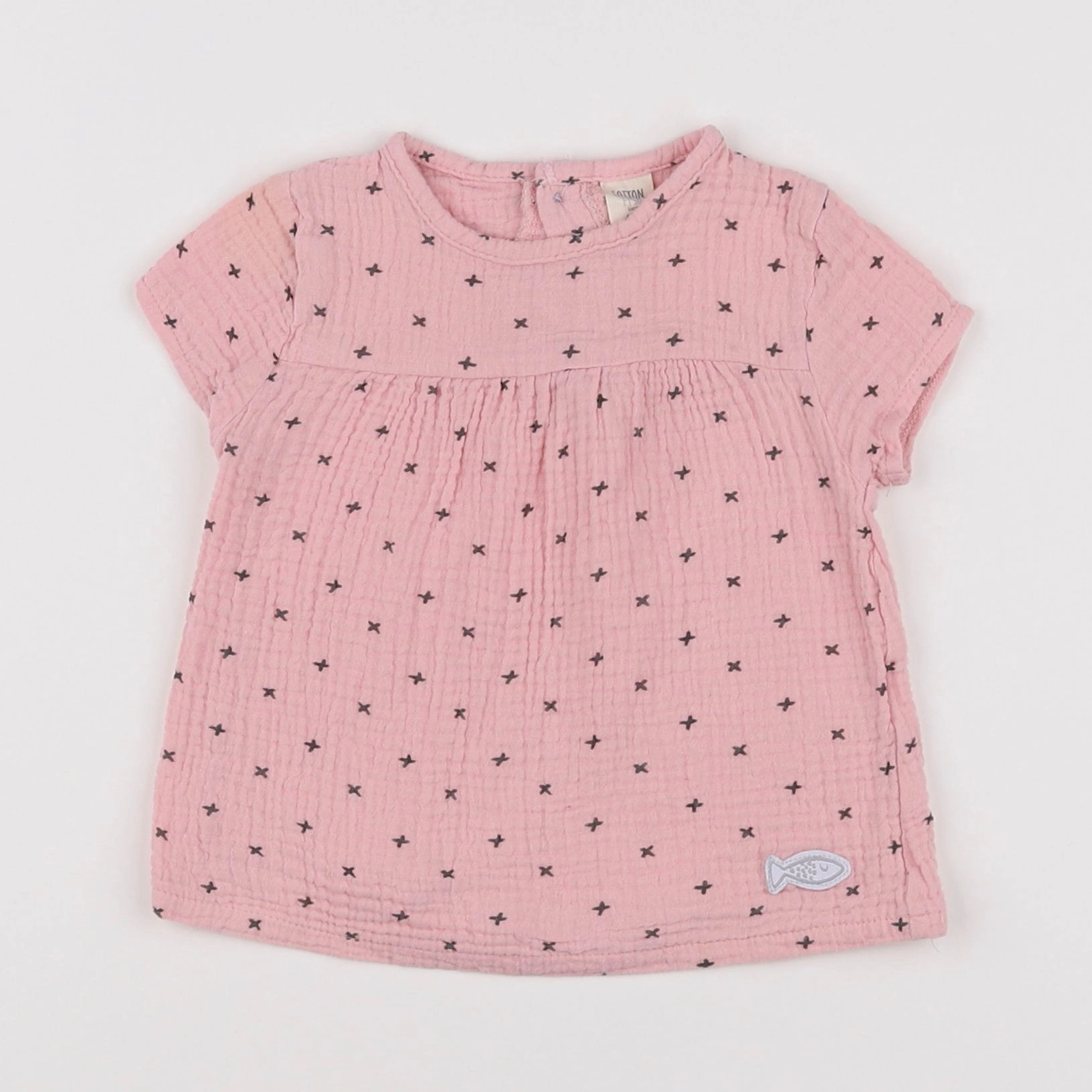 Cotton Fish - blouse rose - 18 mois