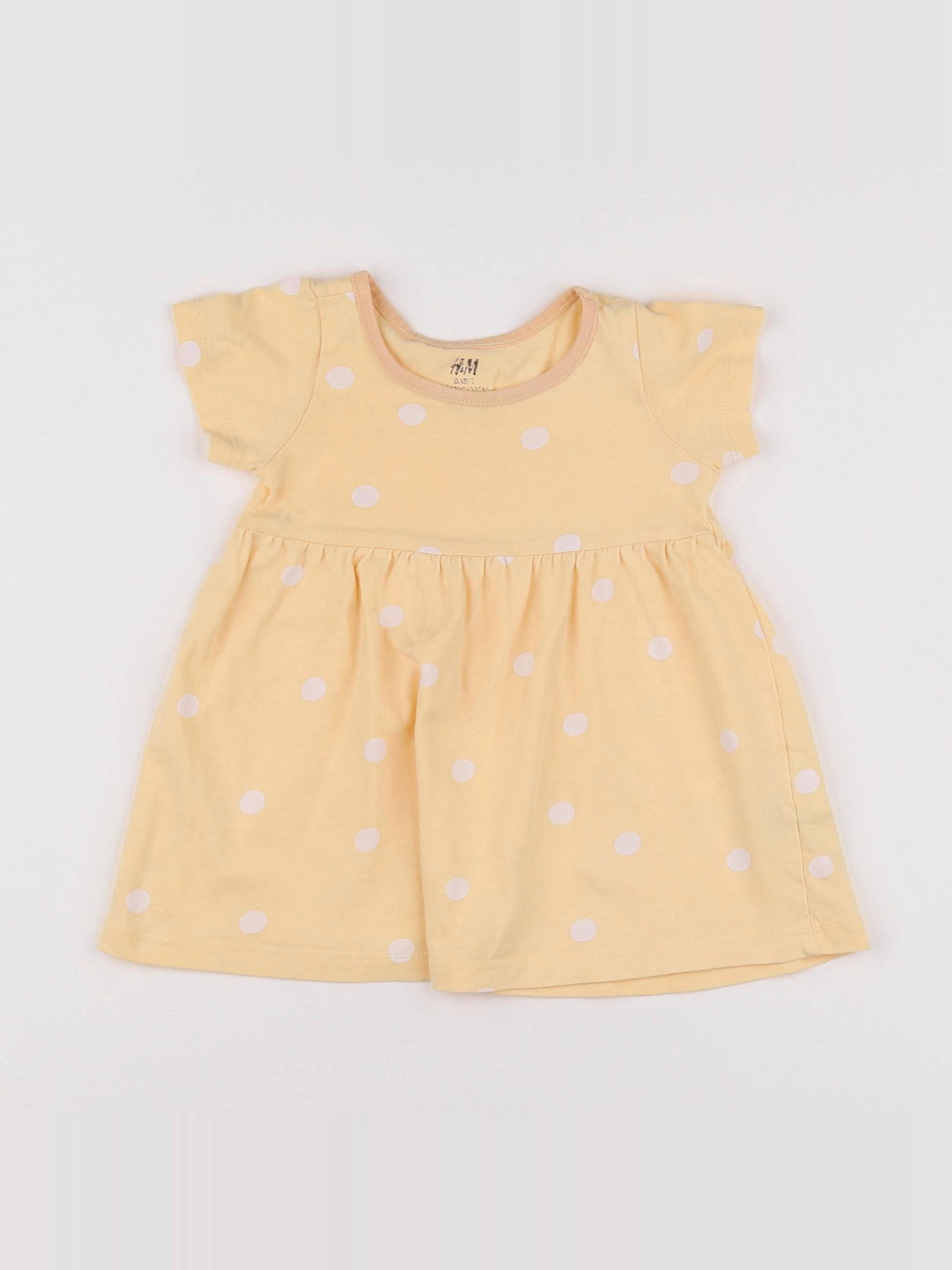 H&M - robe jaune - 3/6 mois