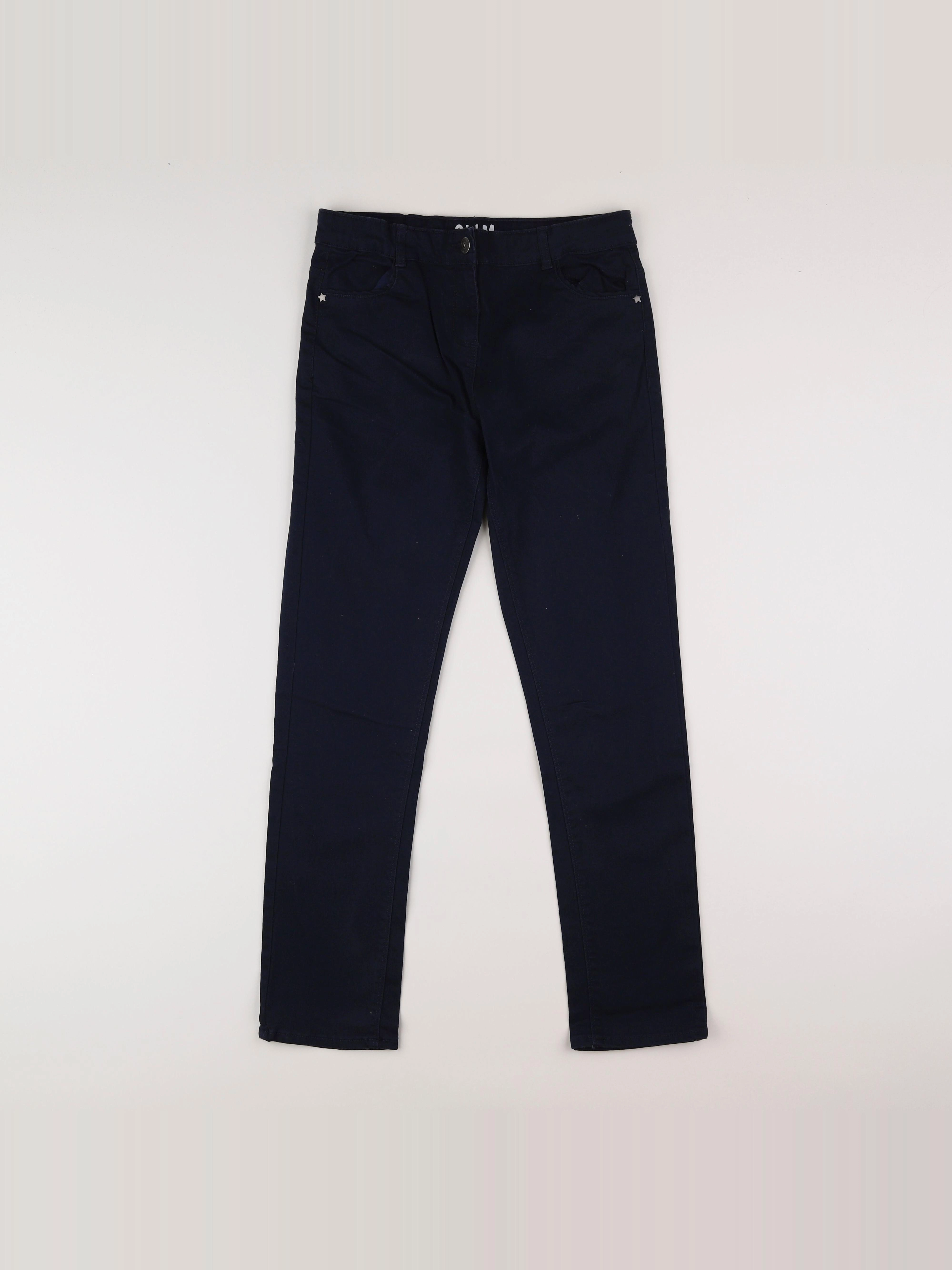 Vertbaudet - pantalon bleu - 12 ans