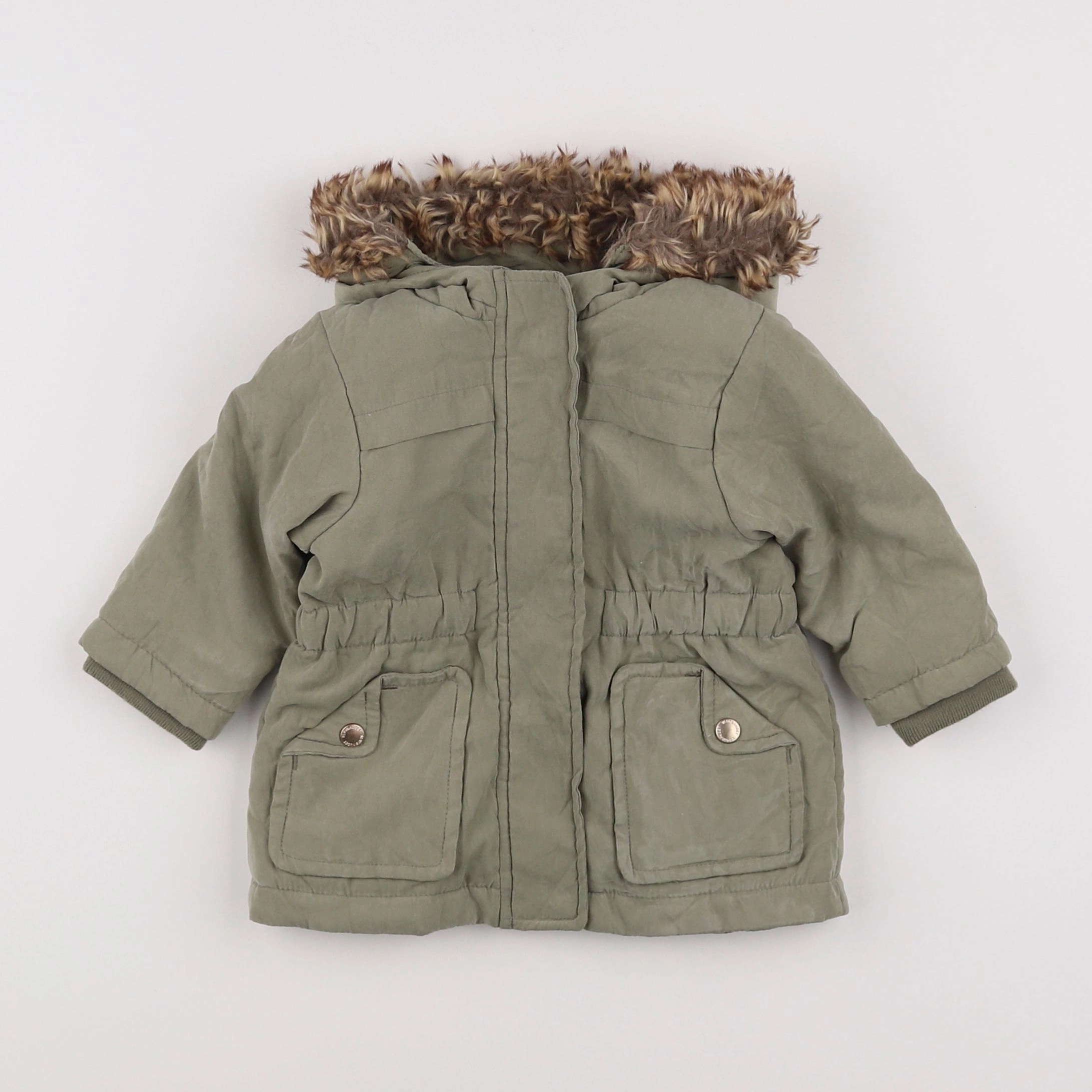 Vertbaudet - parka vert - 6 mois