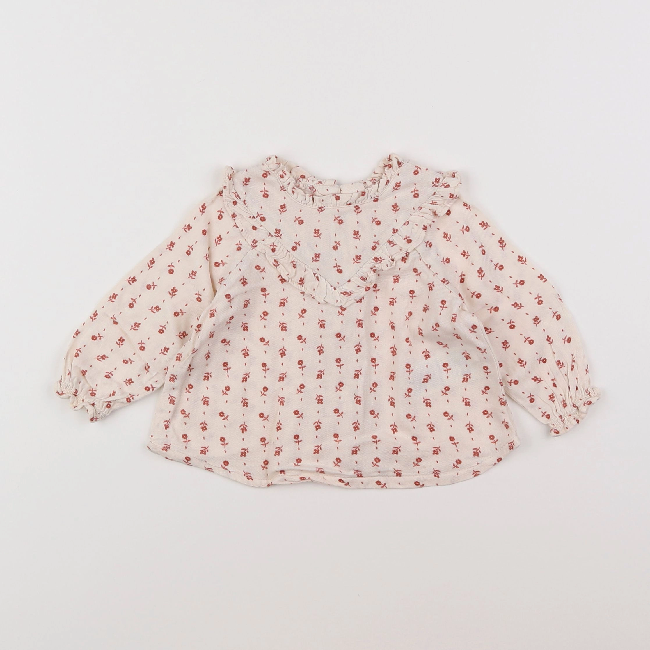 Vertbaudet - blouse beige - 6 mois
