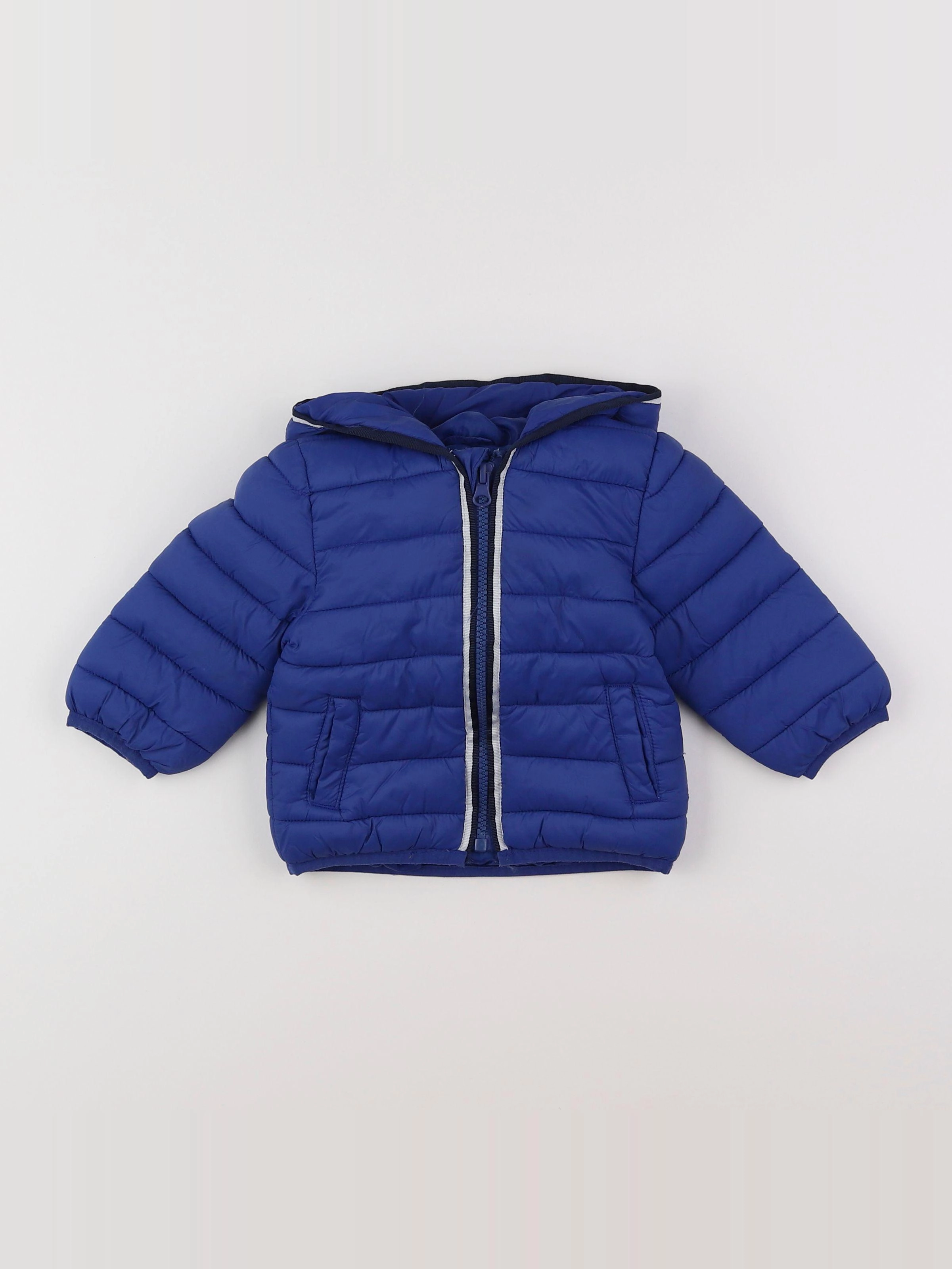 Vertbaudet - doudoune bleu - 9 mois