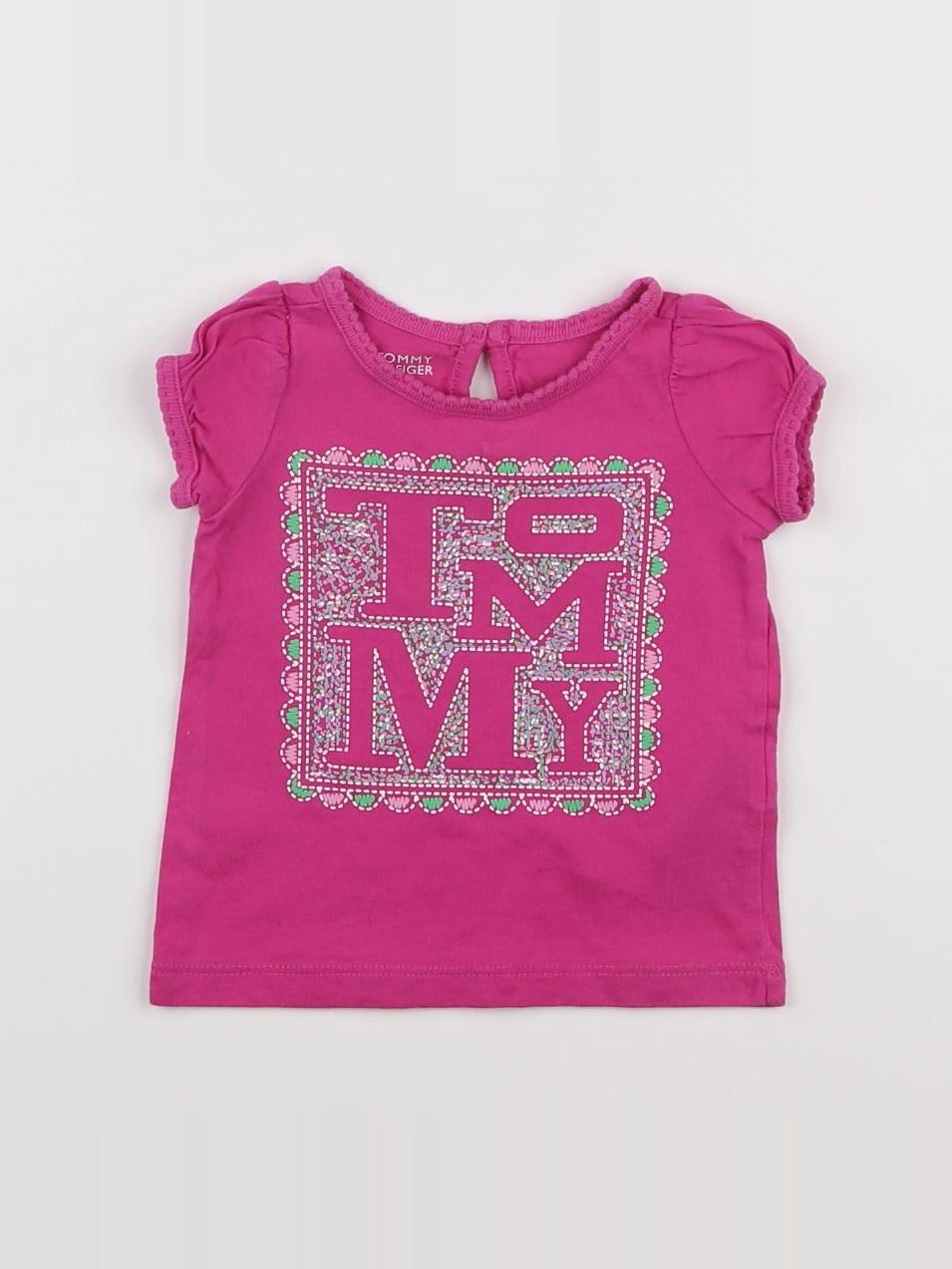 Tommy Hilfiger - tee-shirt rose - 3/6 mois