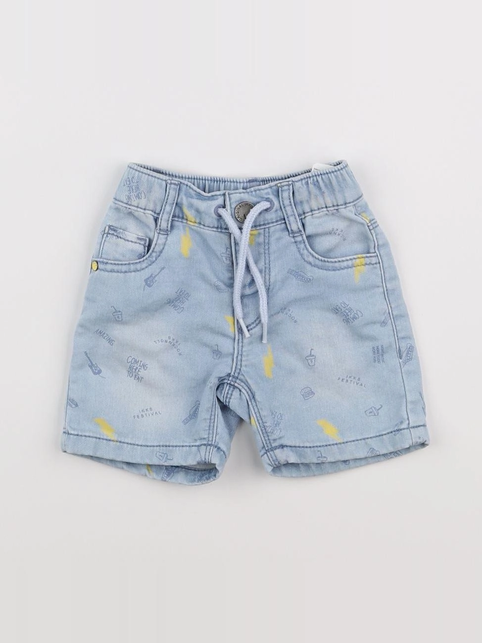 IKKS - short bleu - 3 mois