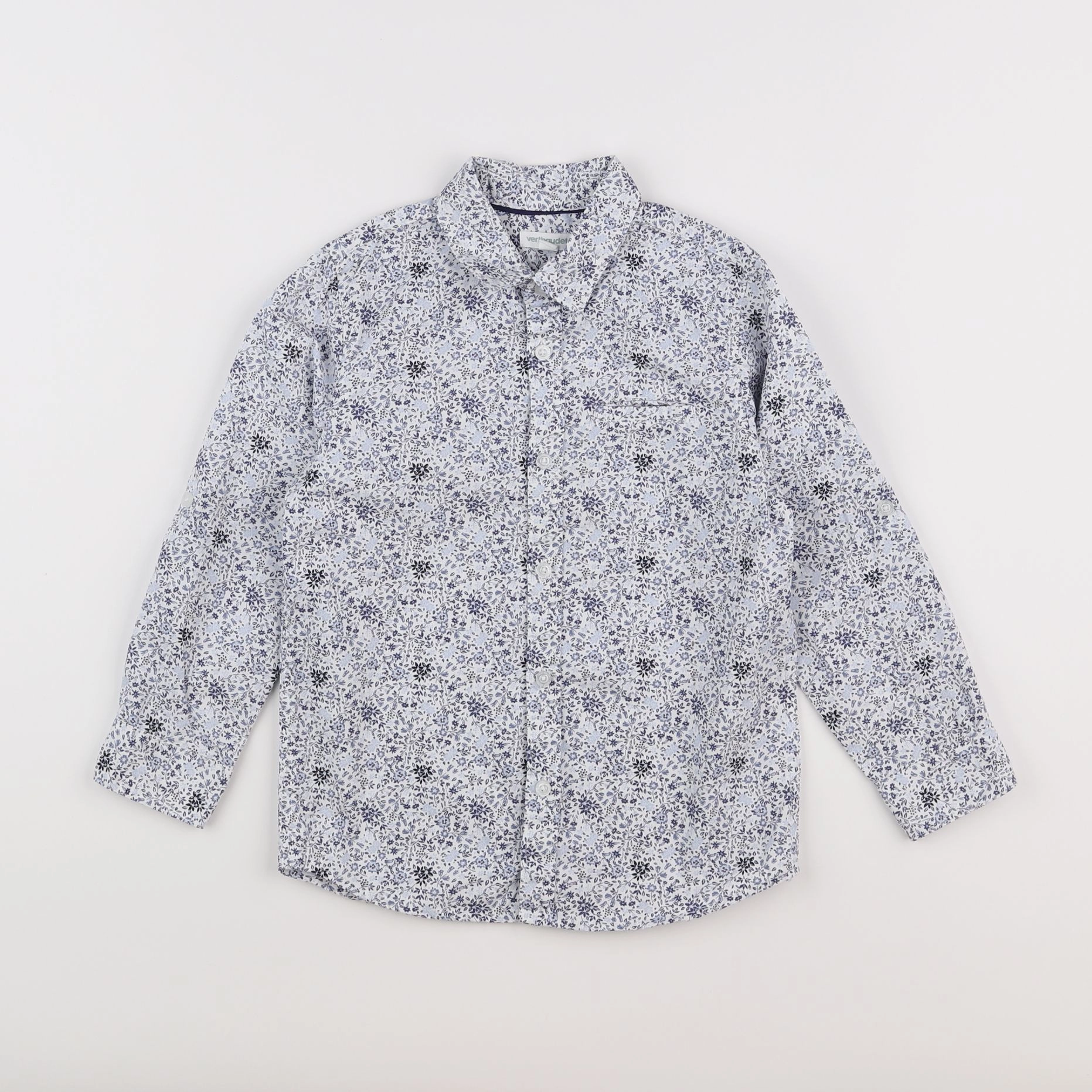 Vertbaudet - chemise bleu - 6 ans
