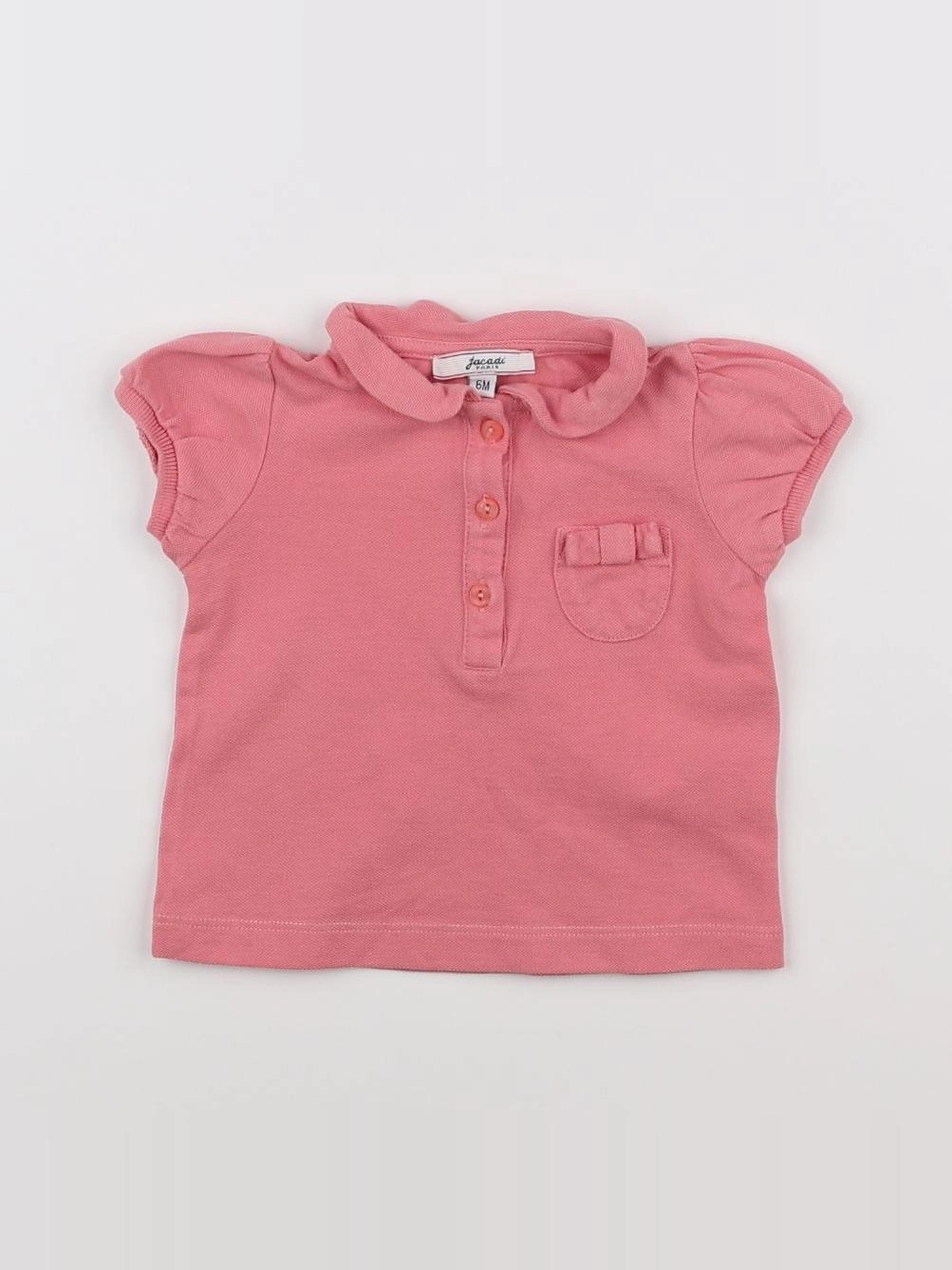Jacadi - polo rose - 6 mois