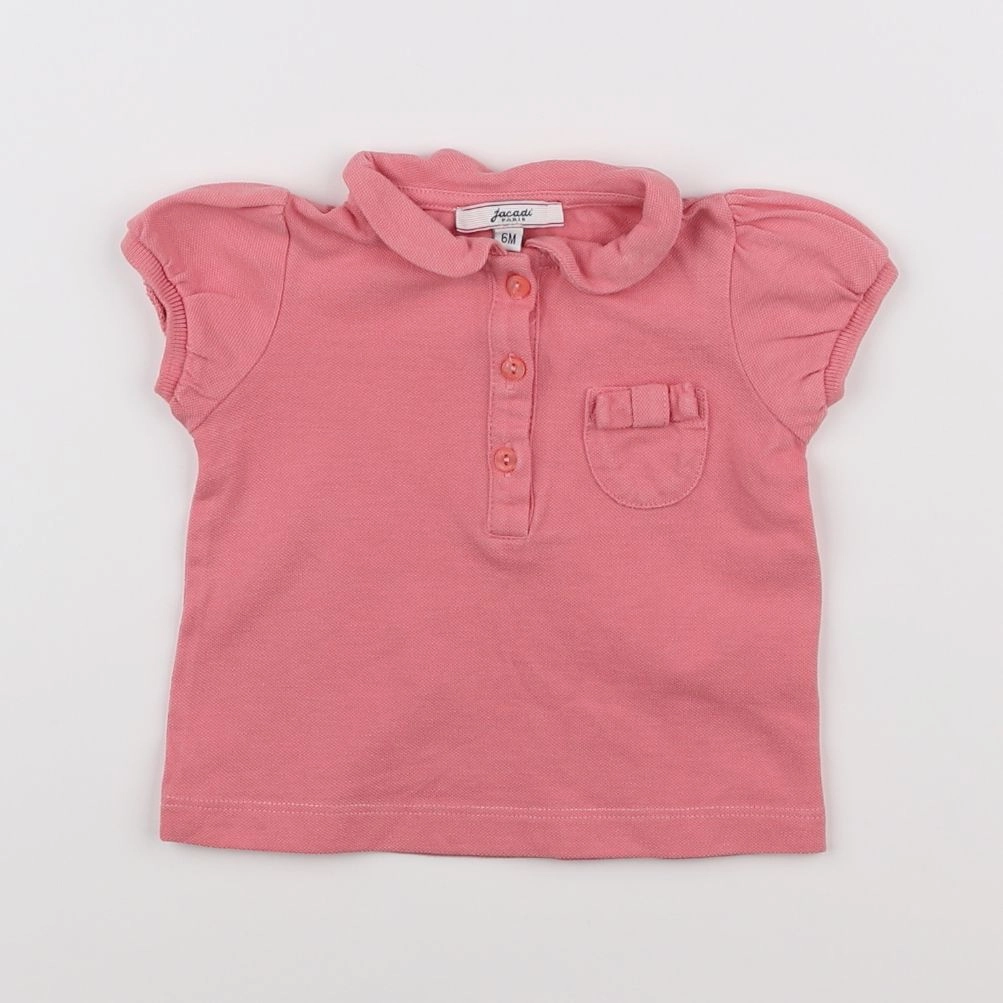 Jacadi - polo rose - 6 mois