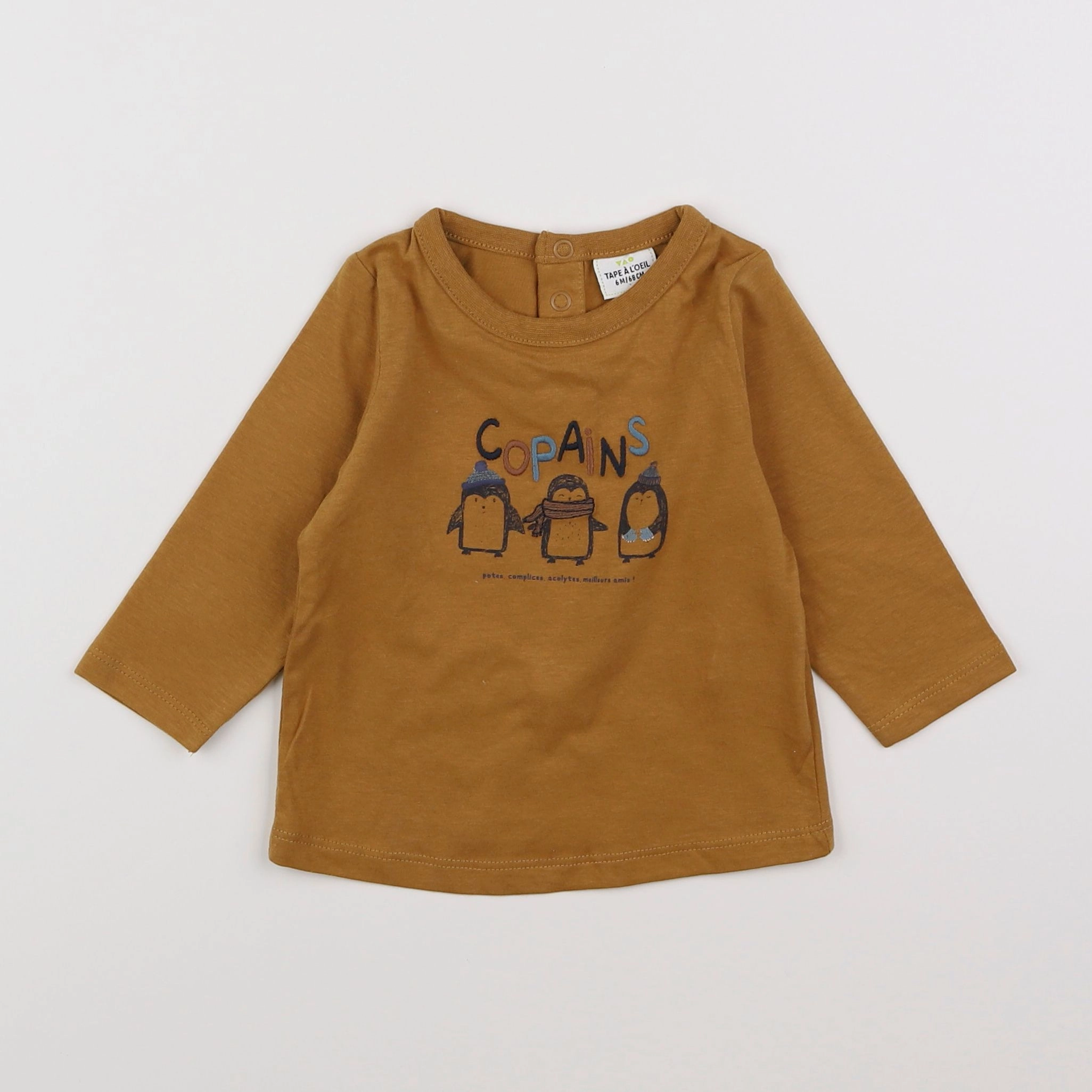 Tape à l'oeil - tee-shirt marron - 6 mois