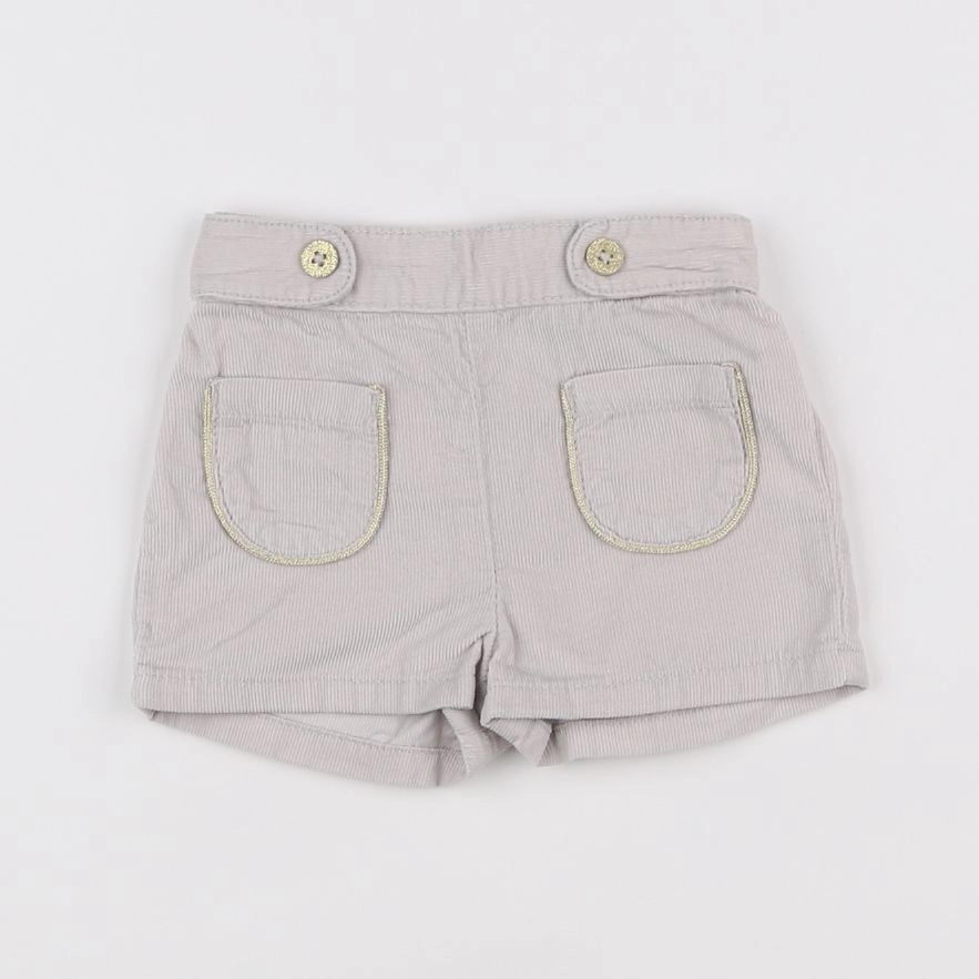Vertbaudet - short beige - 6 mois