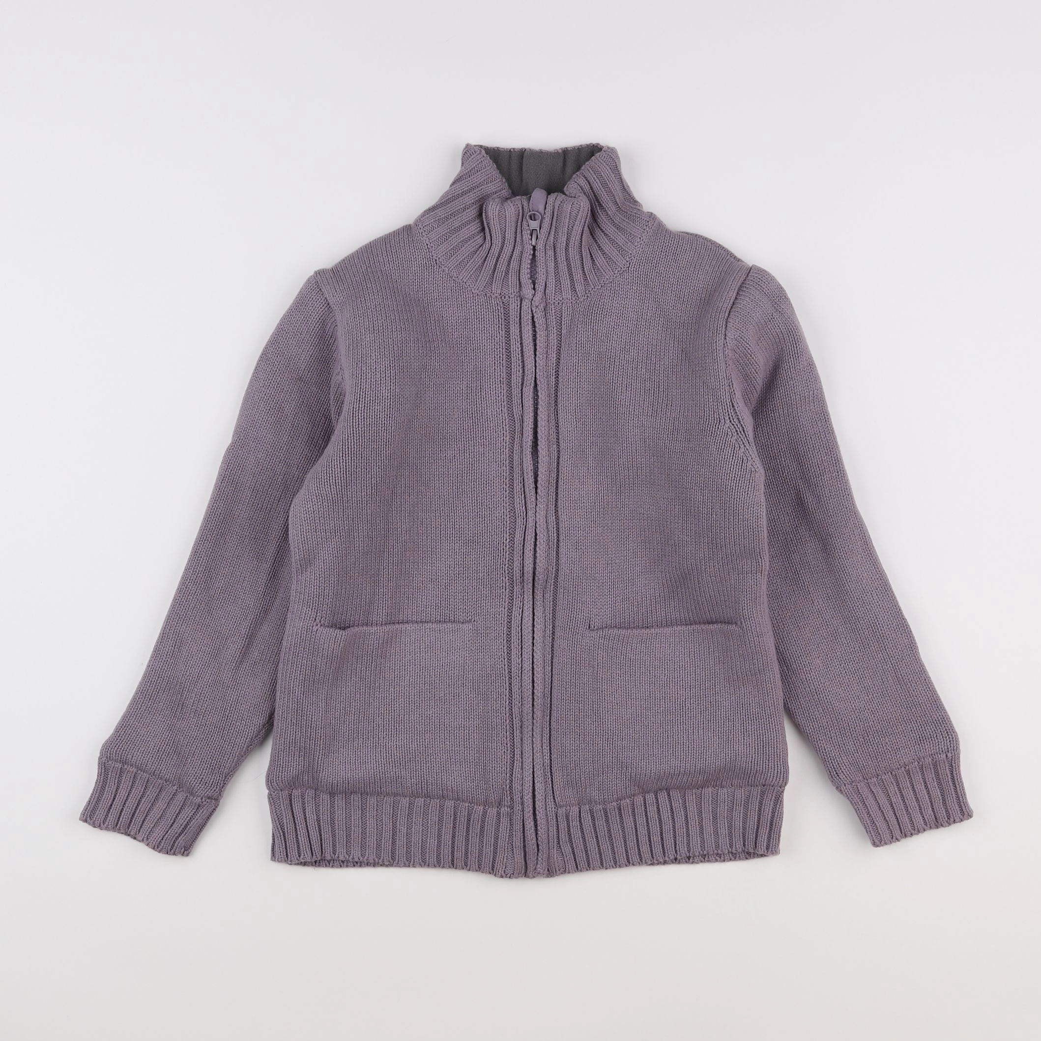 Vertbaudet - gilet violet - 10 ans