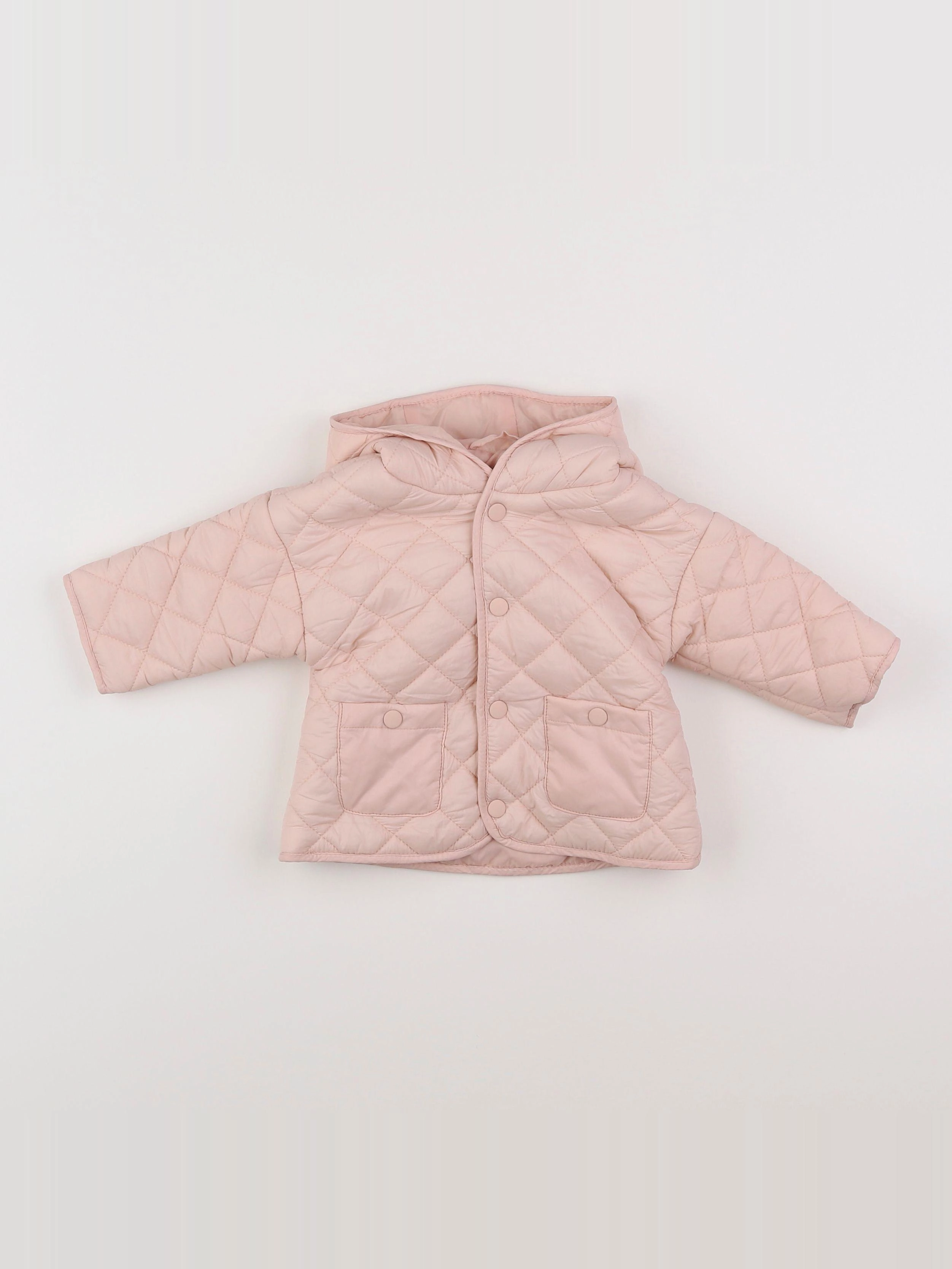 Vertbaudet - doudoune rose - 3 mois