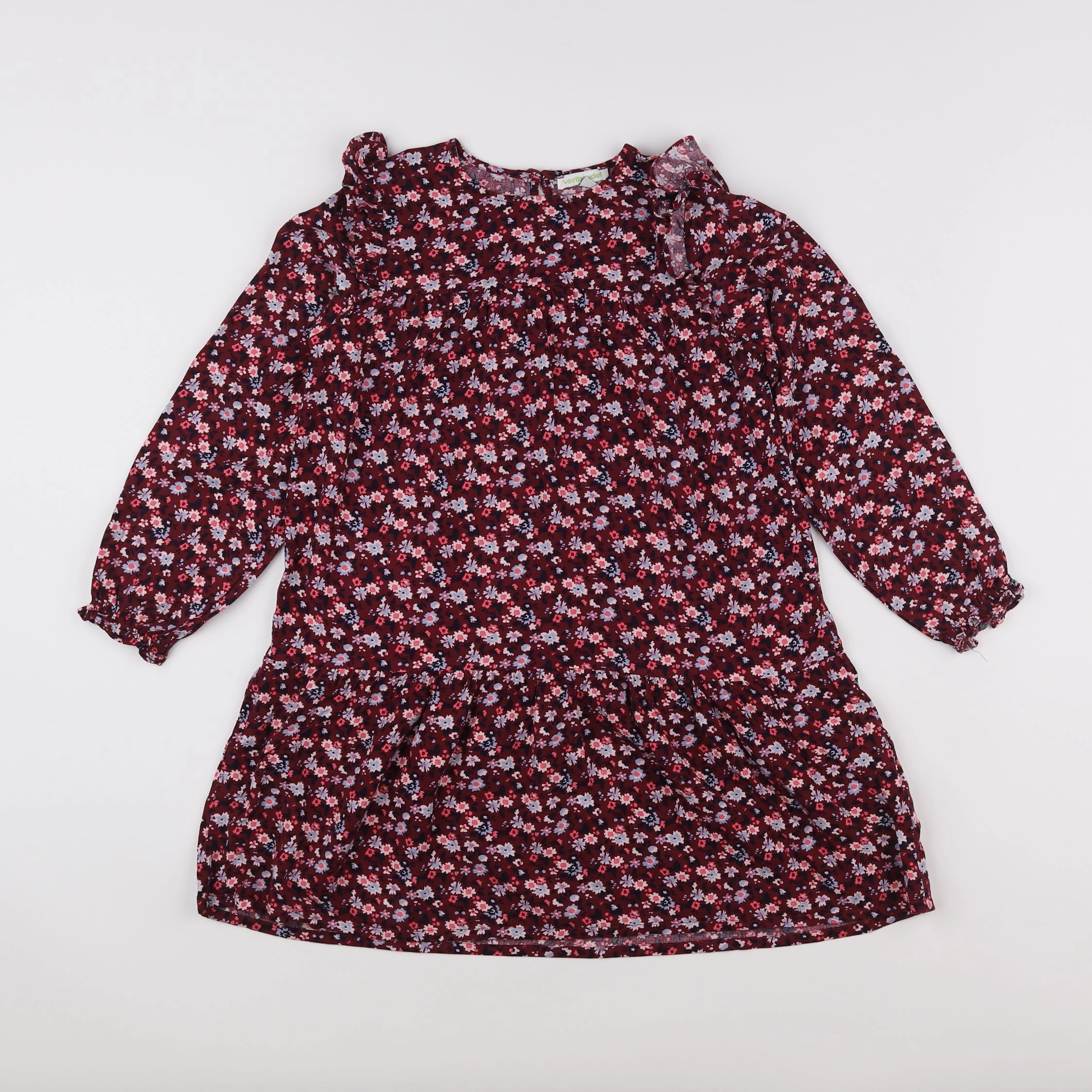 Vertbaudet - robe multicolore - 8 ans