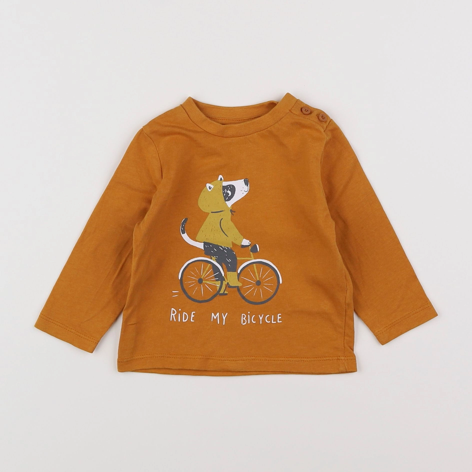 Vertbaudet - tee-shirt orange - 6 mois