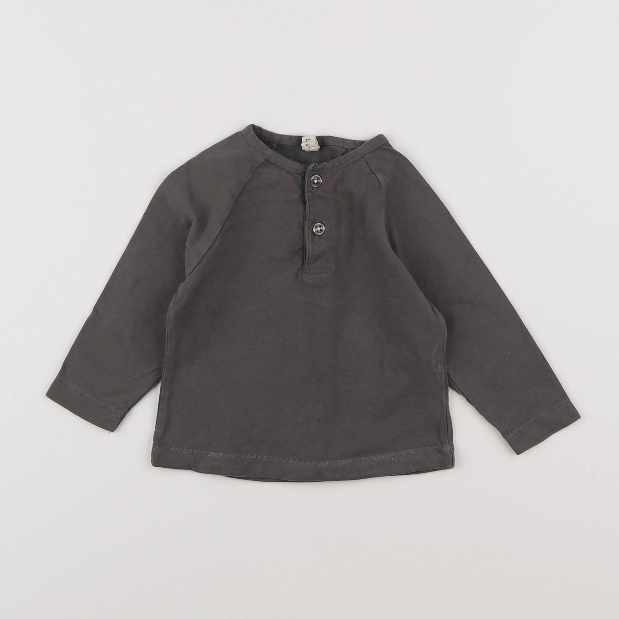 Gray Label - tee-shirt gris - 6/12 mois