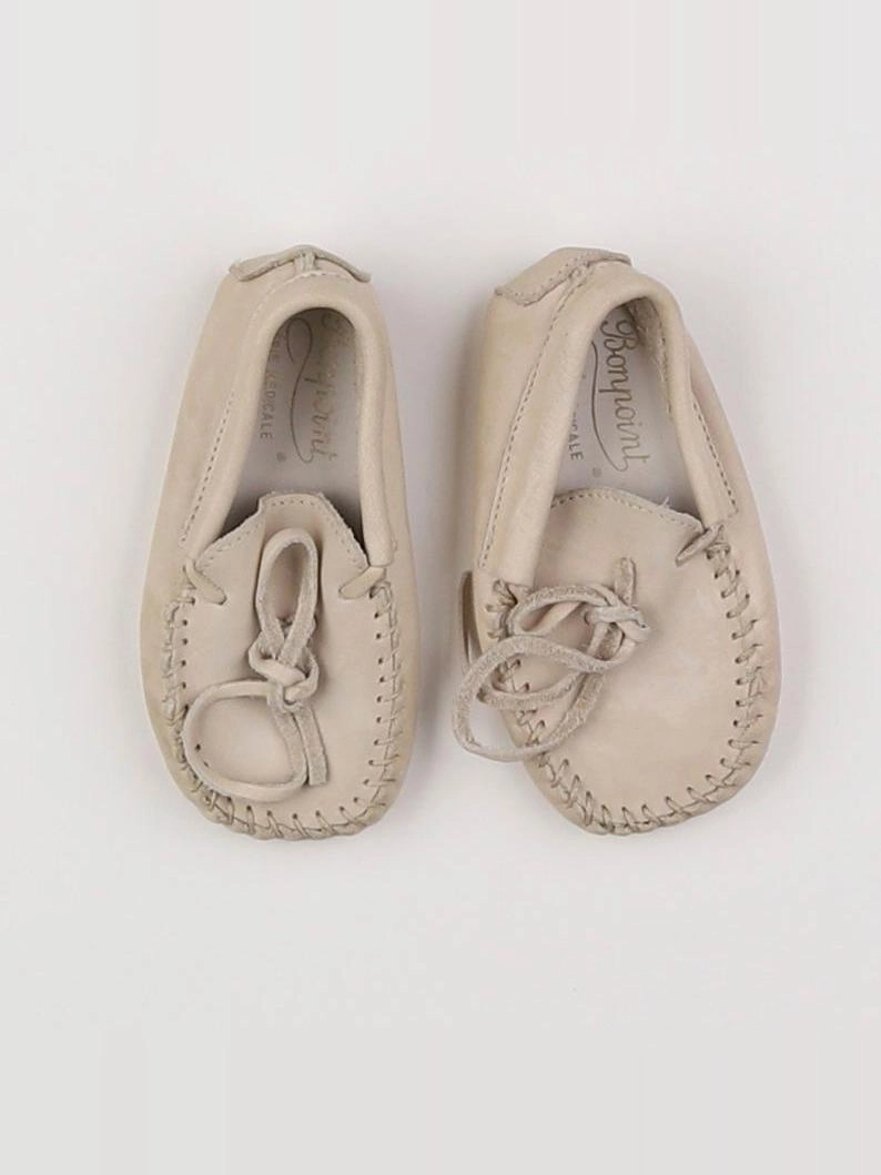 Bonpoint - chaussons beige - pointure 19
