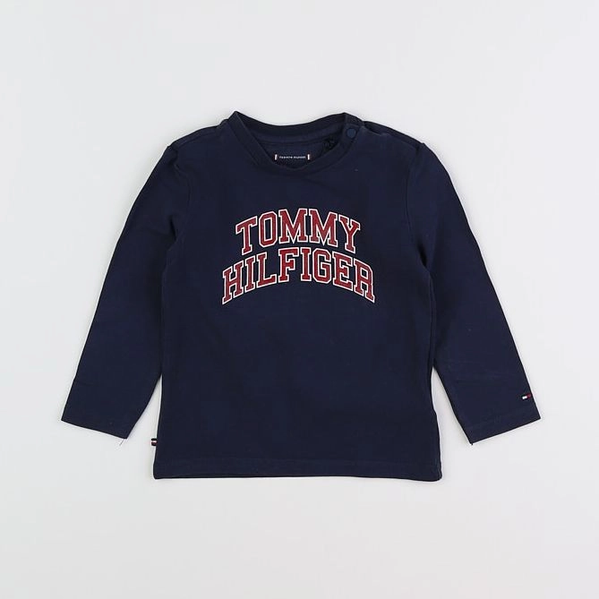 Tommy Hilfiger - tee-shirt bleu - 9/12 mois