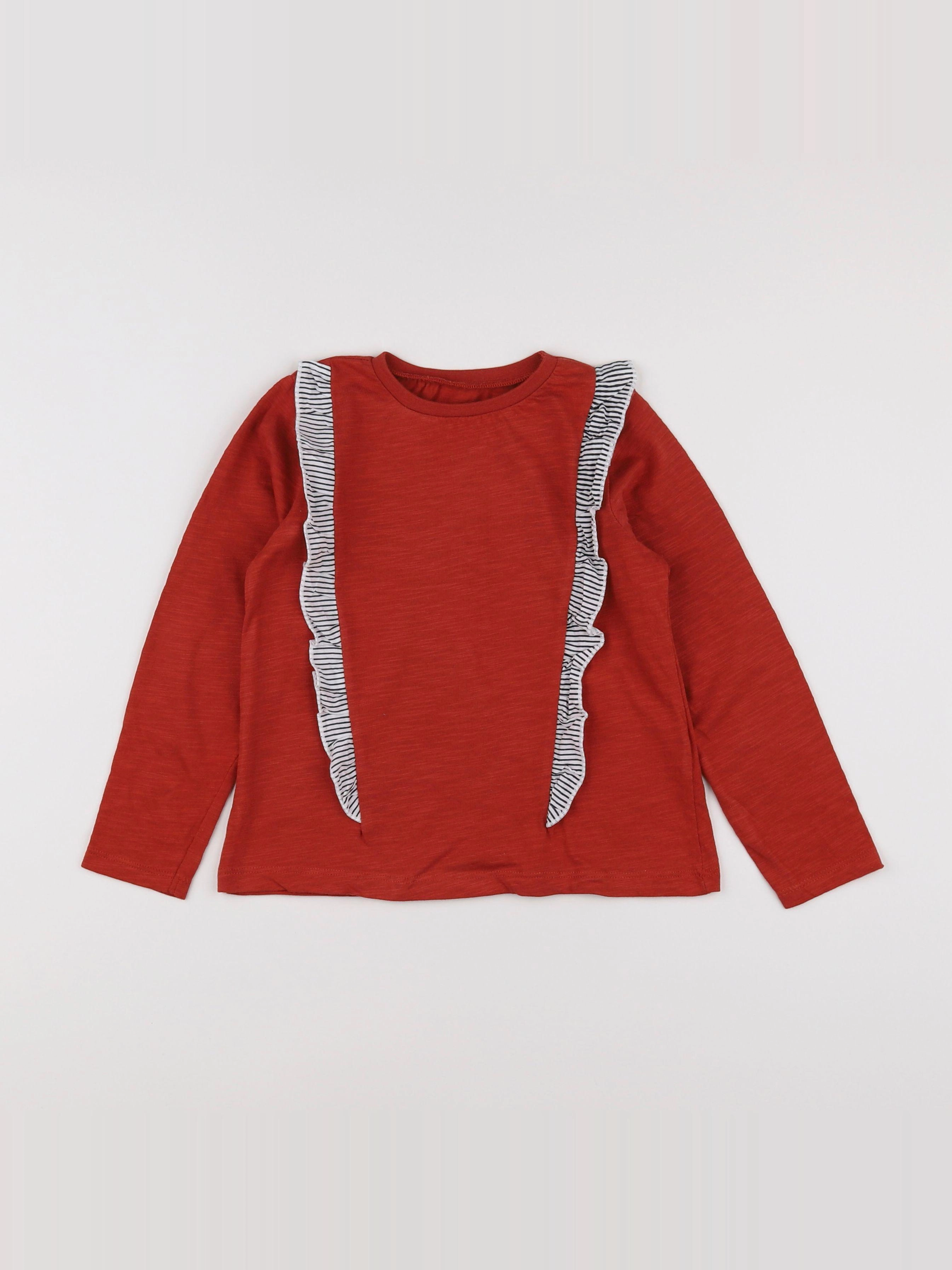 Vertbaudet - tee-shirt marron - 6 ans