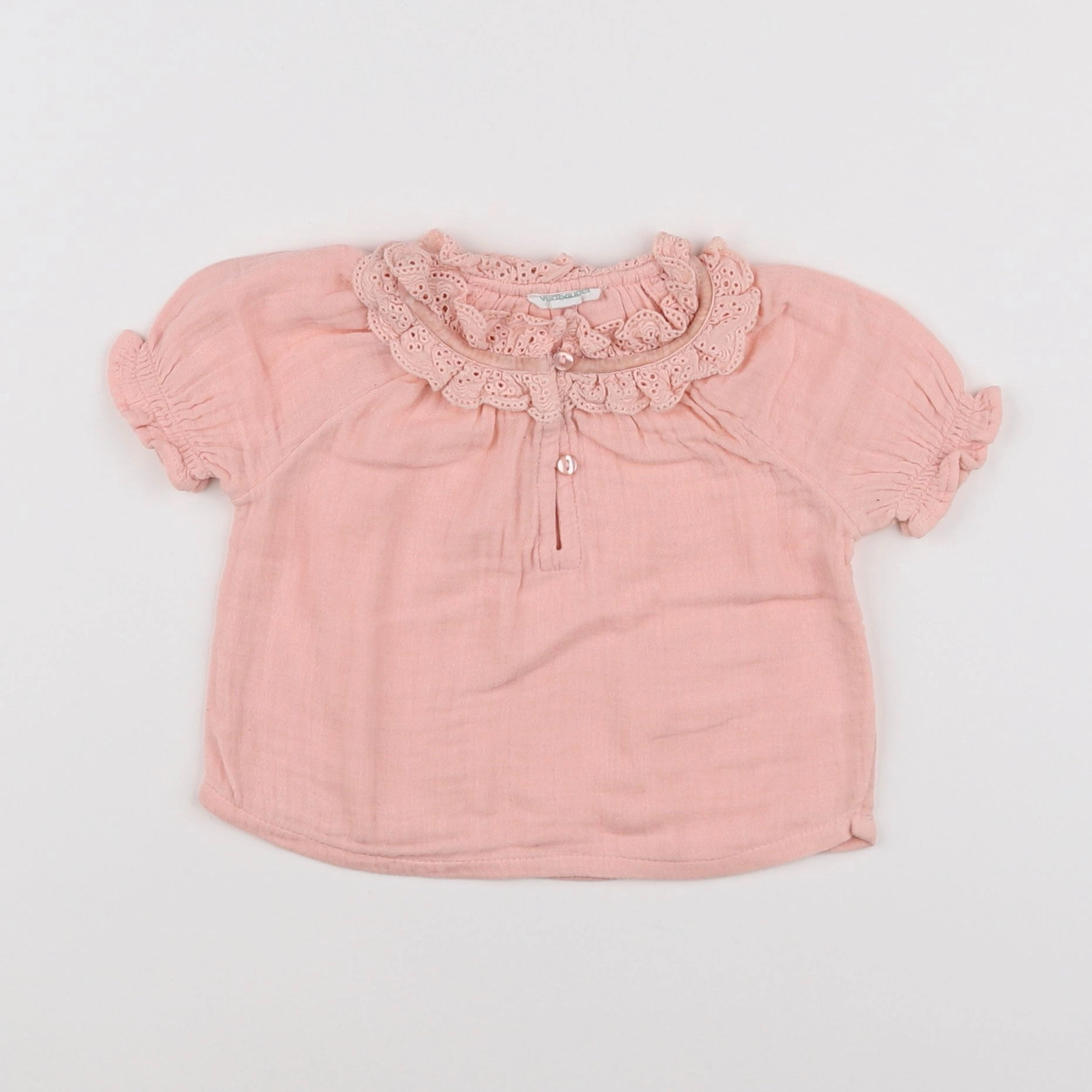 Vertbaudet - blouse rose - 3 mois