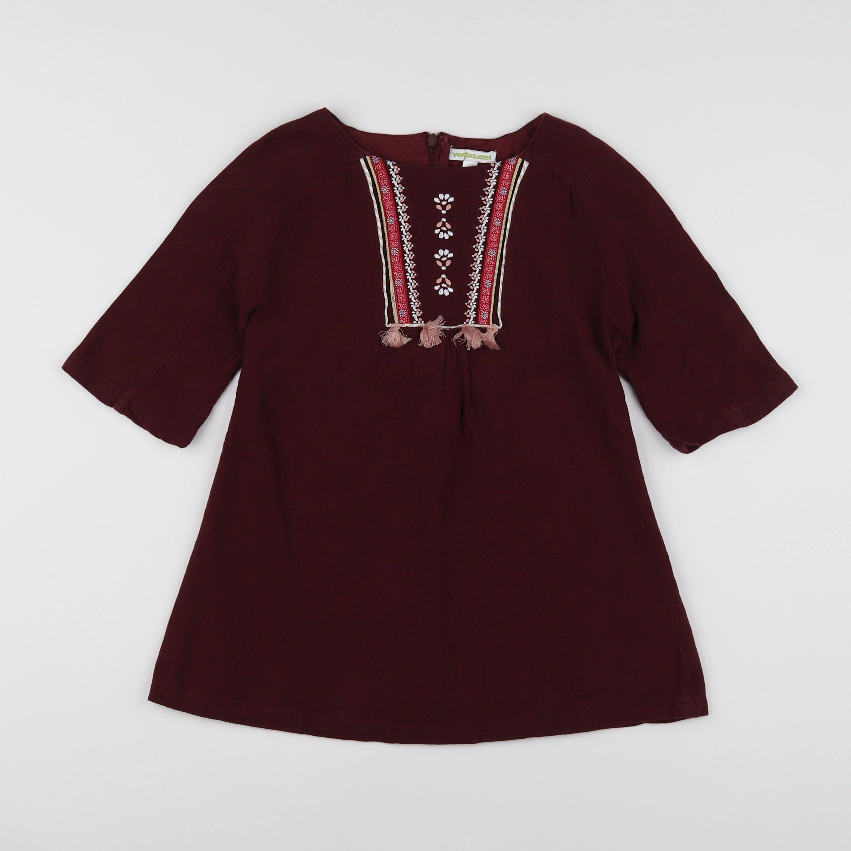 Vertbaudet - robe rouge - 6 ans