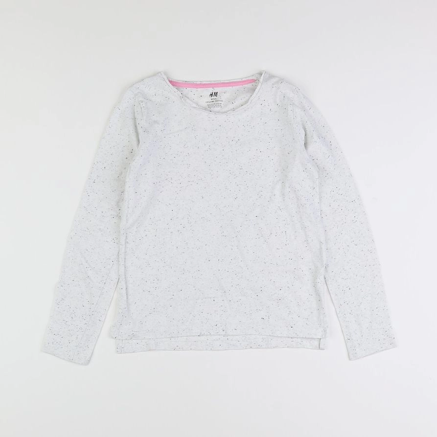 H&M - tee-shirt gris - 9/10 ans