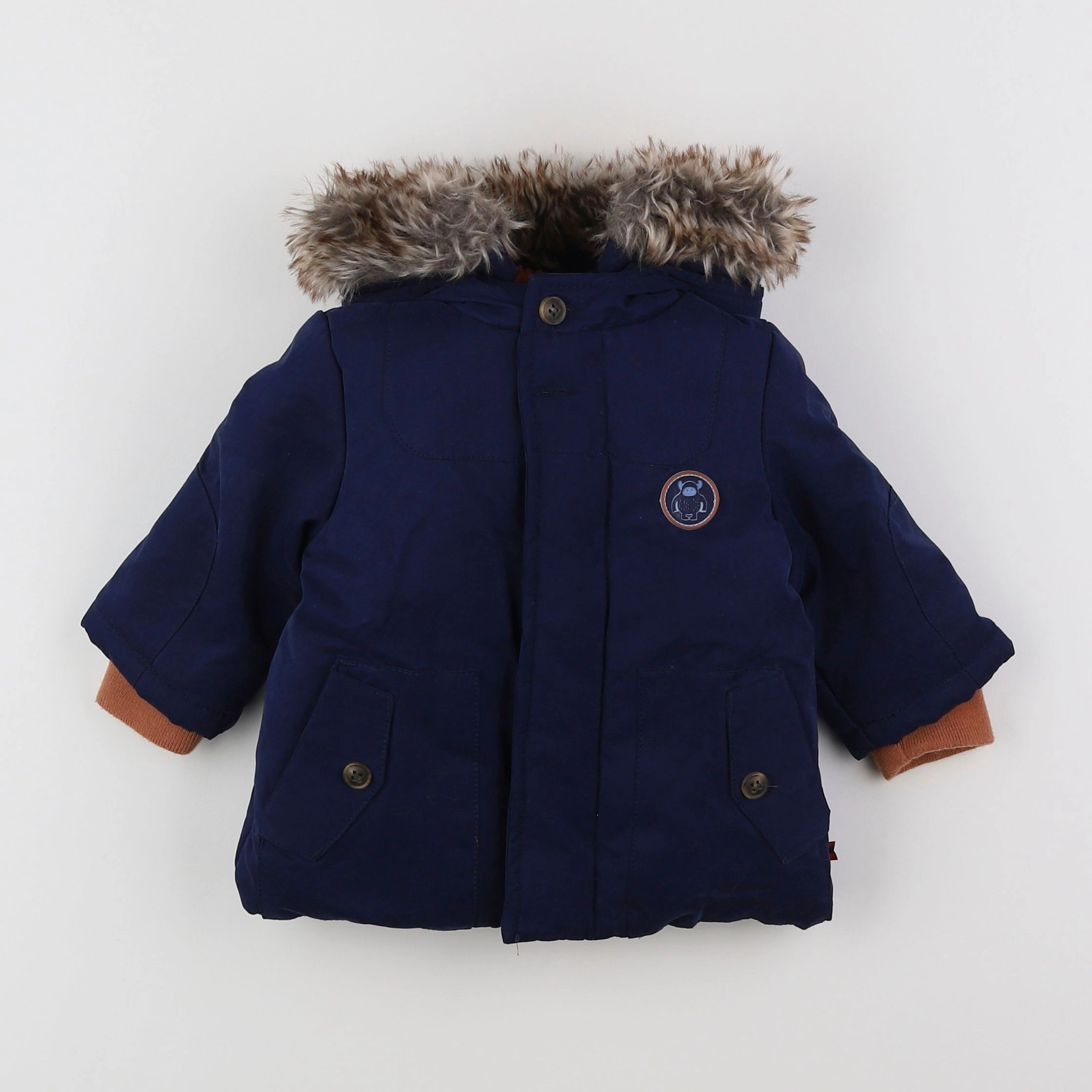 Cadet Rousselle - parka bleu - 6 mois