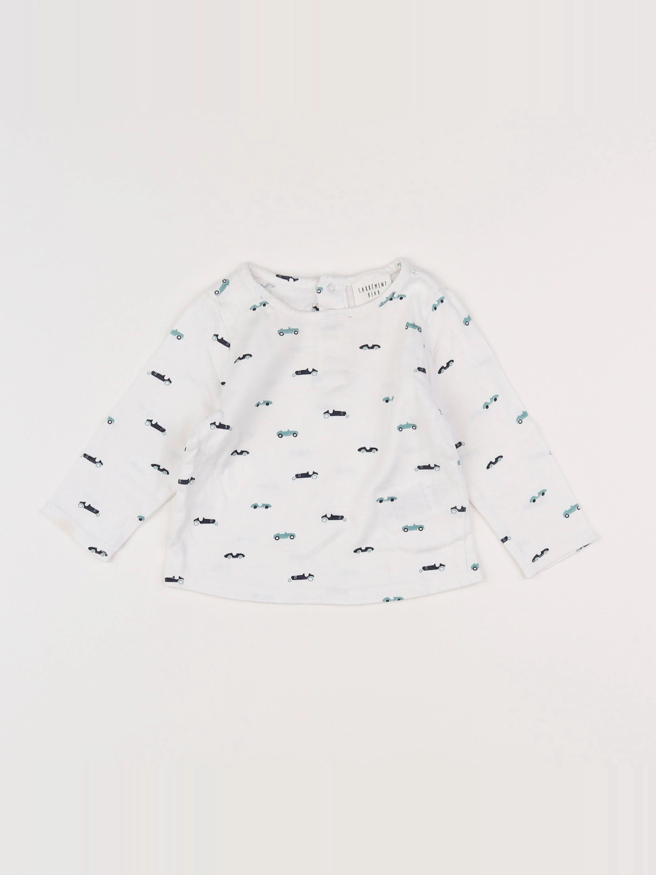Carrément Beau - tee-shirt blanc - 6 mois