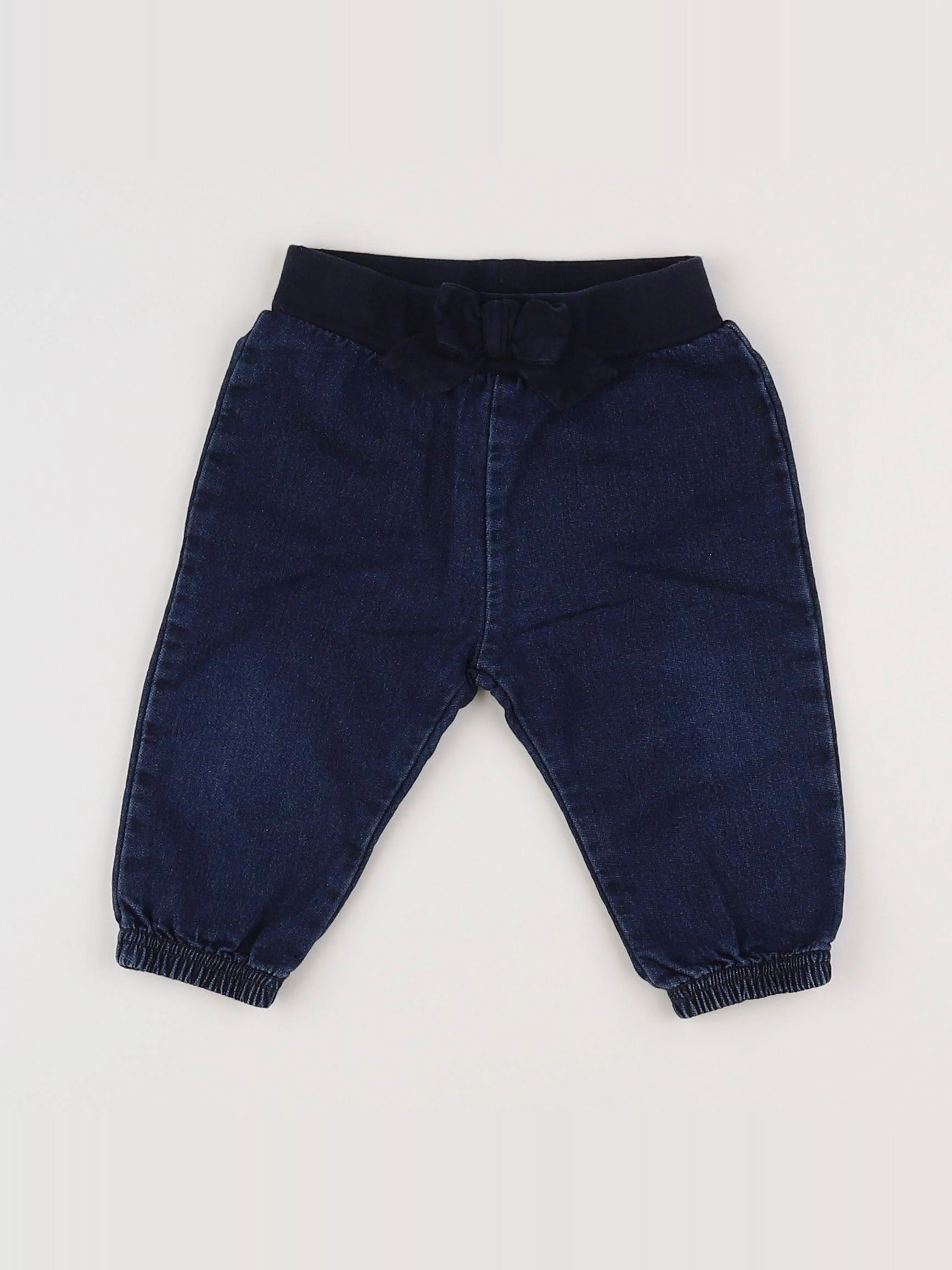 Petit Bateau - pantalon bleu - 6 mois
