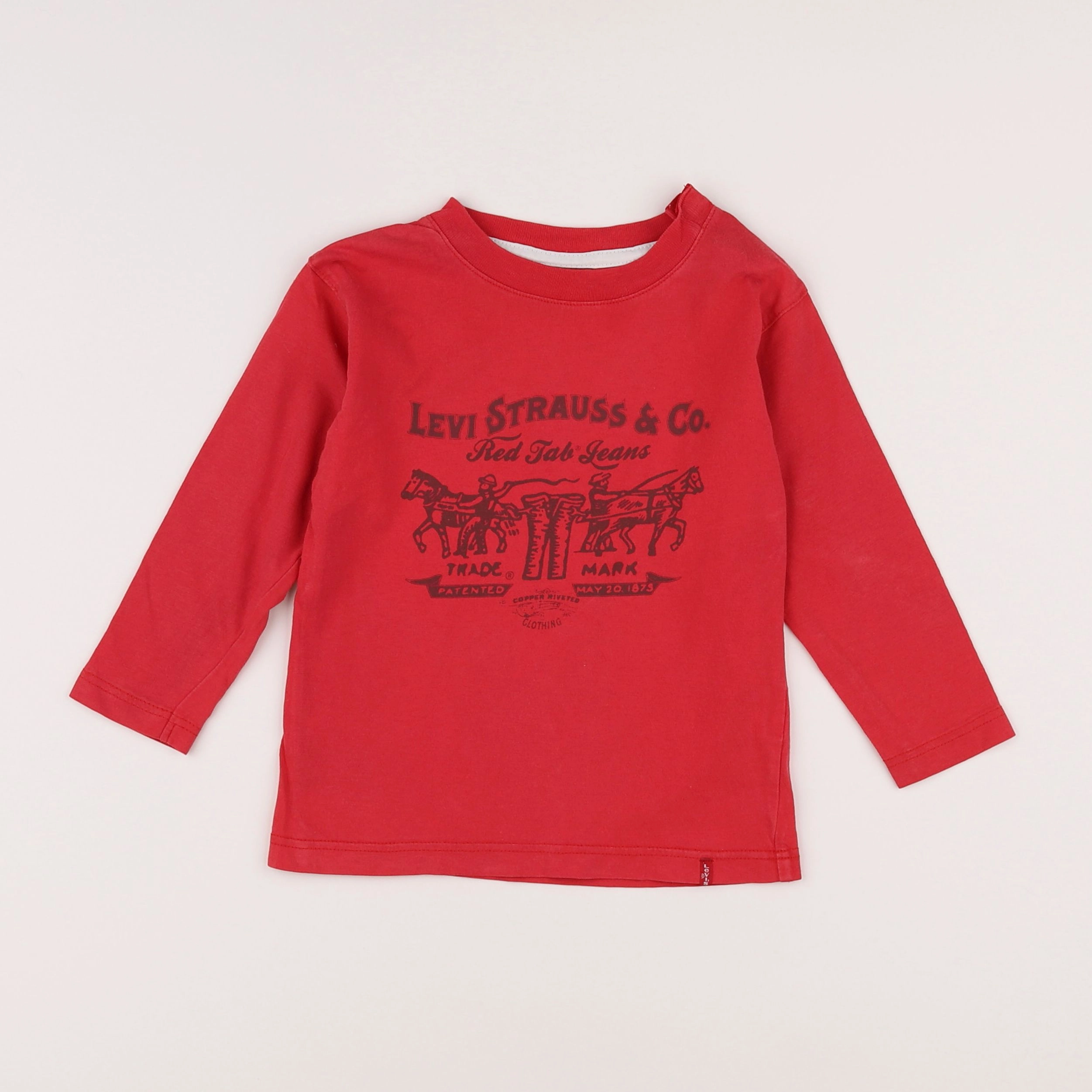 Levi's - tee-shirt rouge - 2 ans