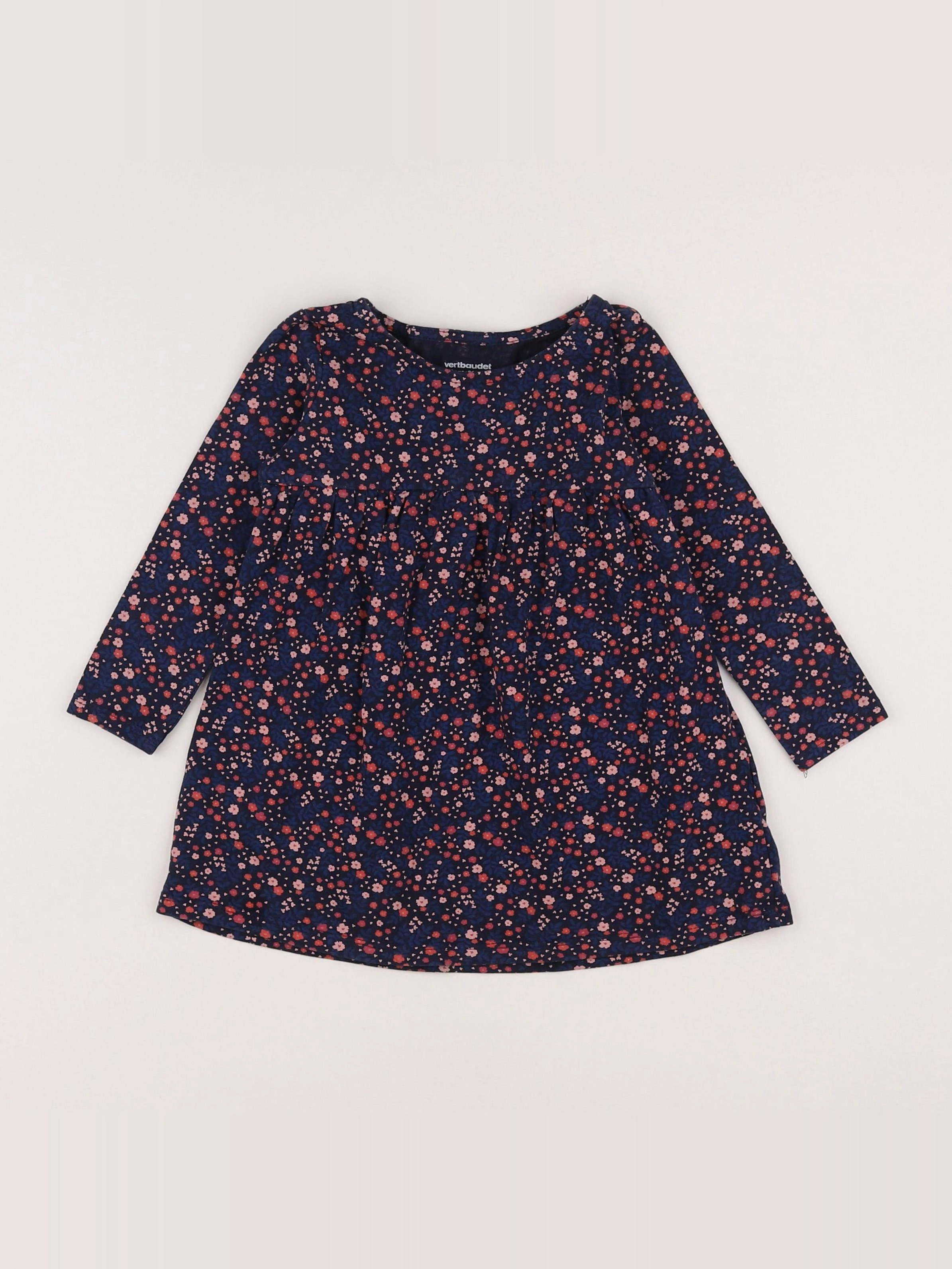 Vertbaudet - robe multicolore - 2 ans