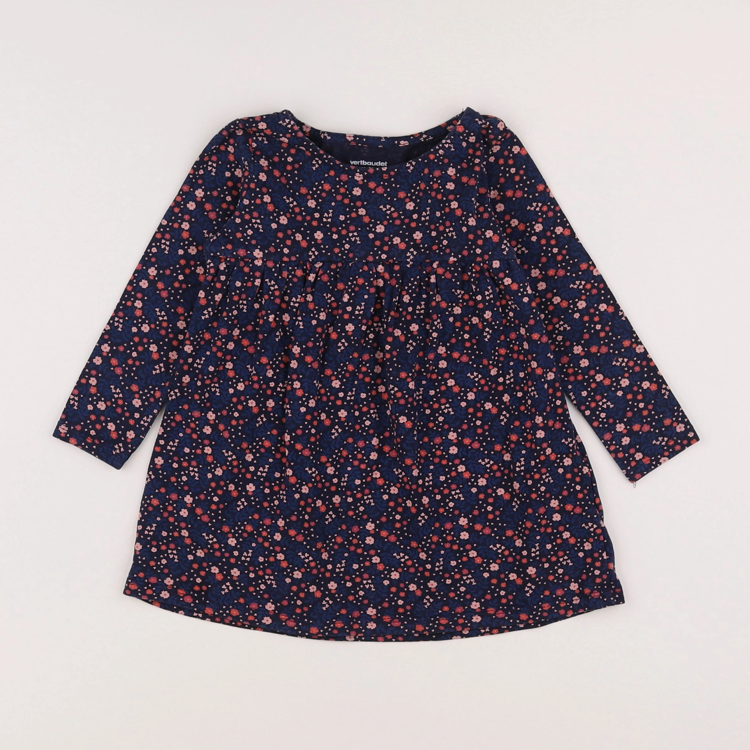 Vertbaudet - robe multicolore - 2 ans