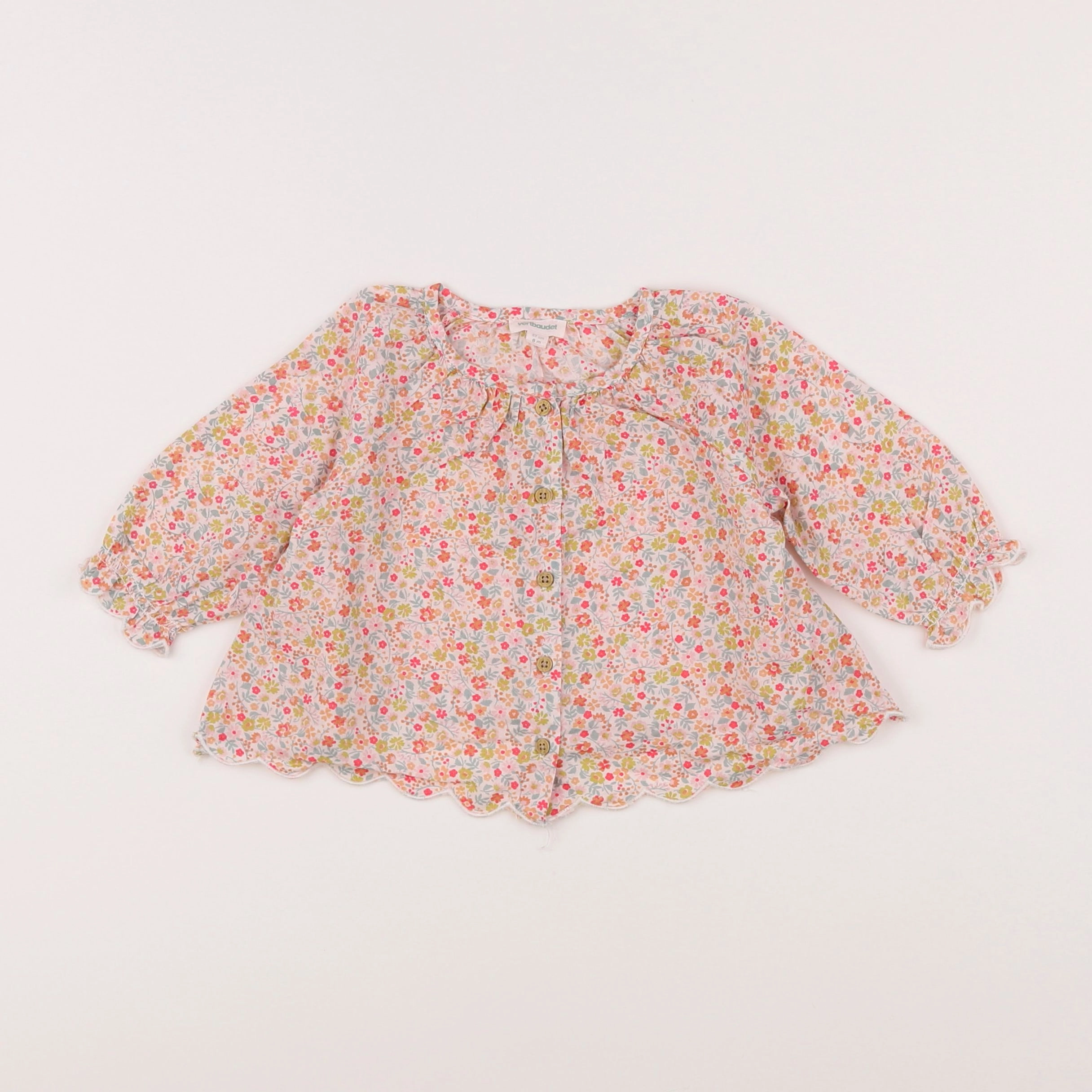 Vertbaudet - blouse multicolore - 6 mois